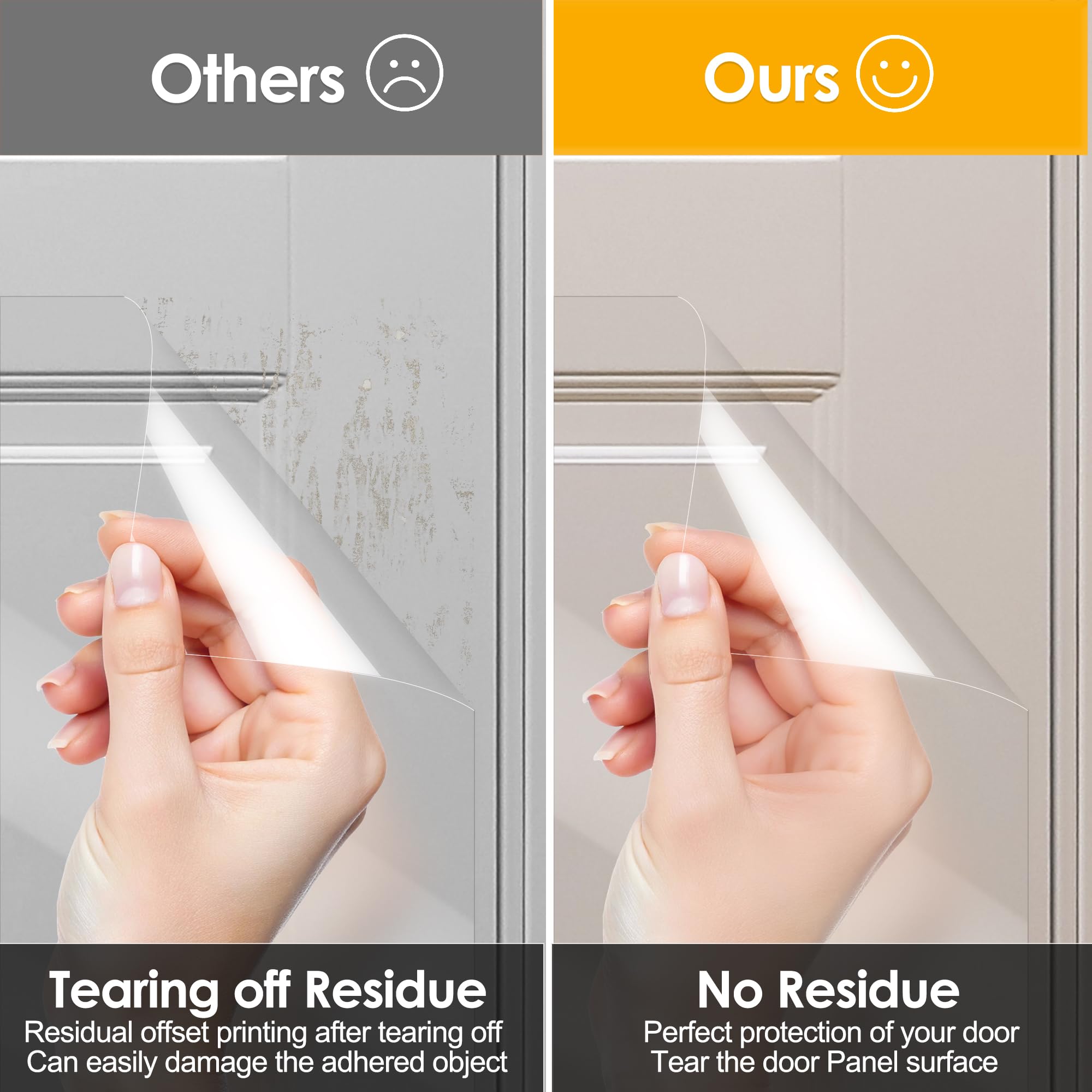 Enhanced Door Protector: Thick Clear Heavy-Duty Anti-Scratch Guard - Flexible Pet Scratch Shield For Doors, Furniture, Windows, And Walls, Easy To Install And Clean (9.4' W X 118' L)