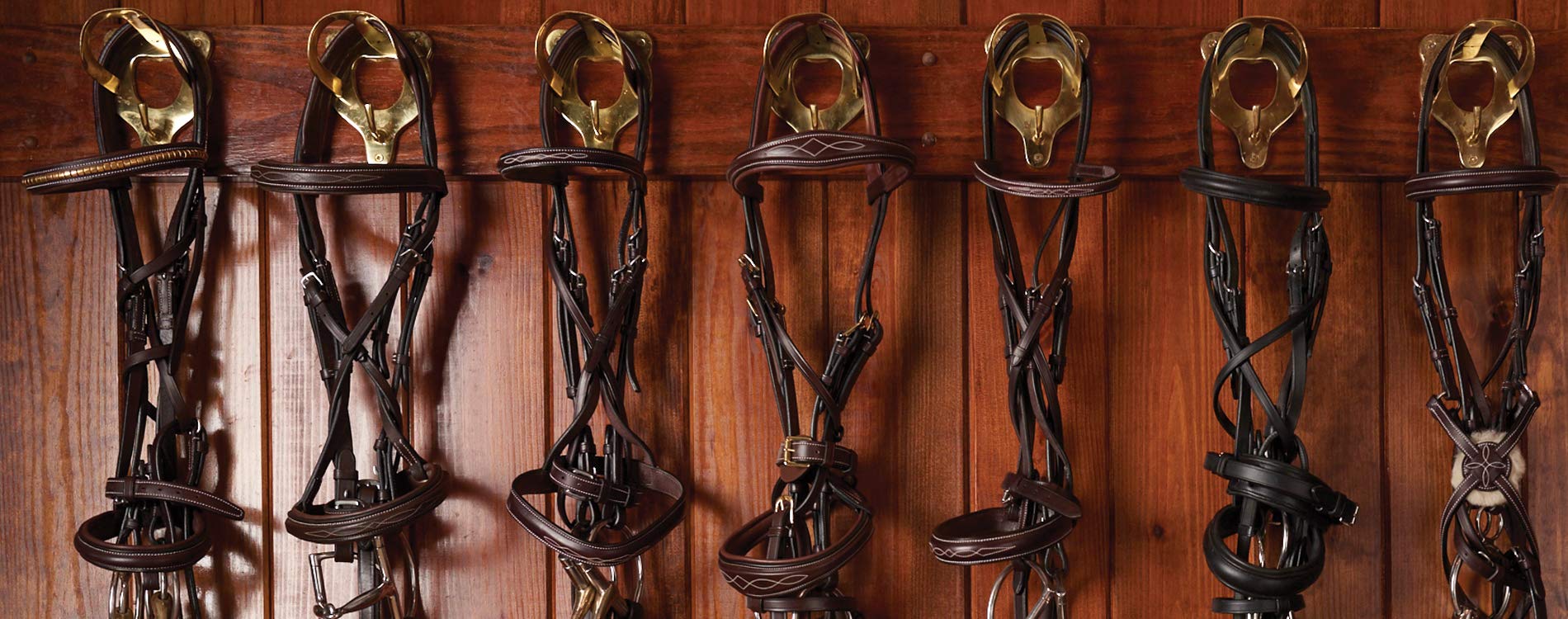 Tack Shack of Ocala Solid Brass Bridle Bracket with Hook