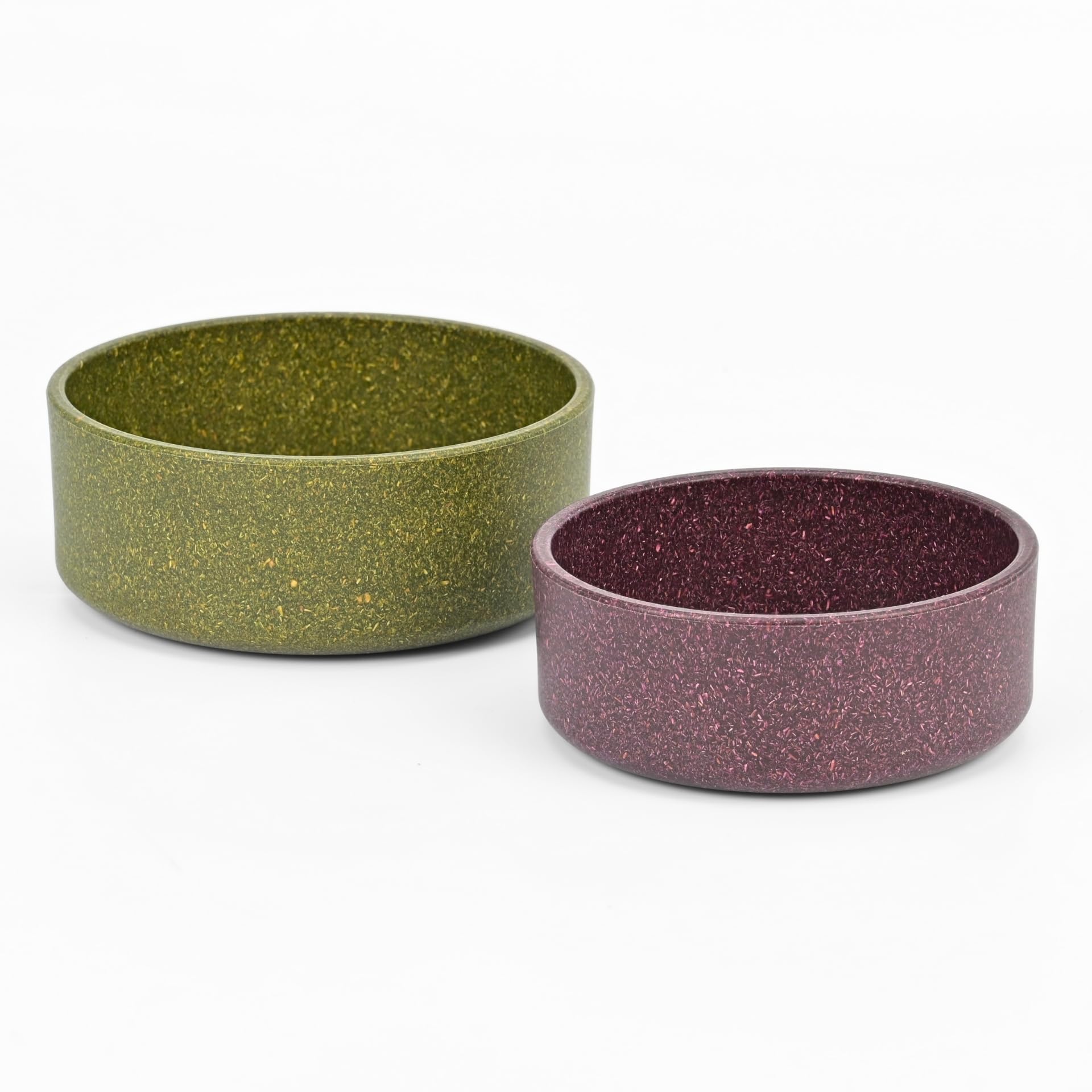 Eha EarthFriendly Greenpaw Pet Bowls For Dogs And Cats | Dog Bowl Set | 650 Ml And 350 Ml | Pet Bowl Made With Rice Husk And Ba