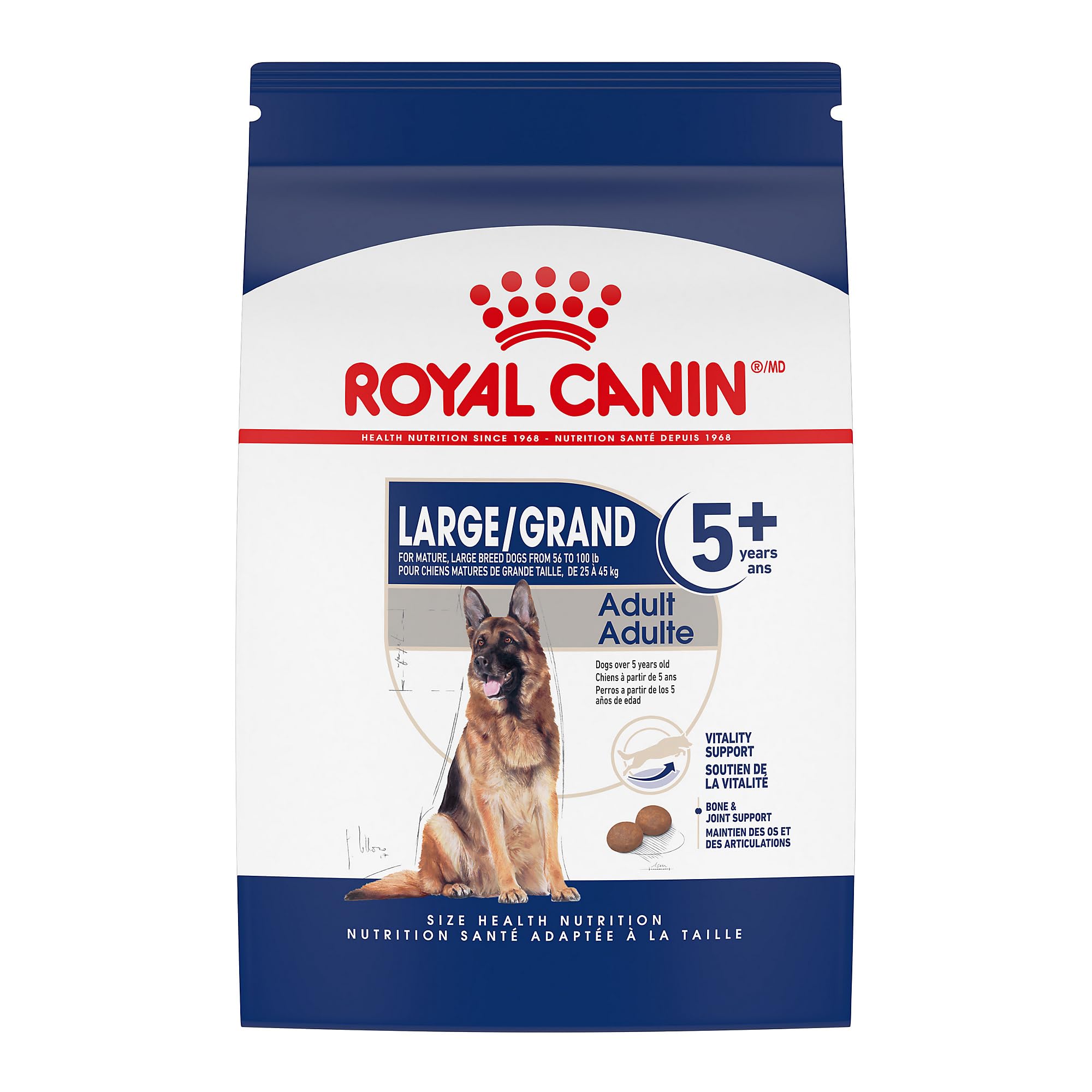 Royal Canin Large Adult 5+ Dry Dog Food for Older Dogs, 30 lb bag