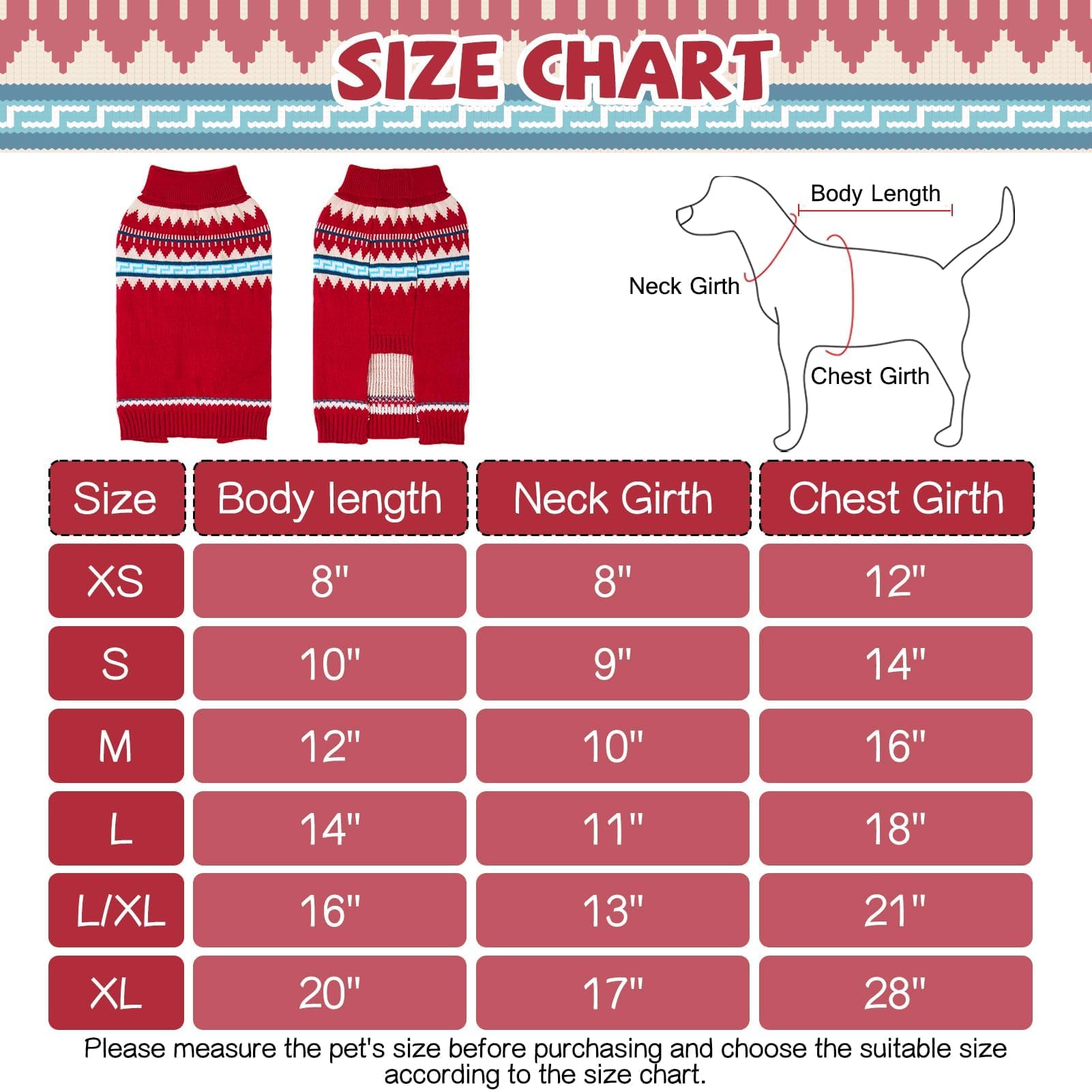 Bingpet Dog Sweater - Turtleneck Classic Knit Dog Sweaters For Small Medium Large Dogs, Pet Winter Clothes Warm Sweatshirts Outf