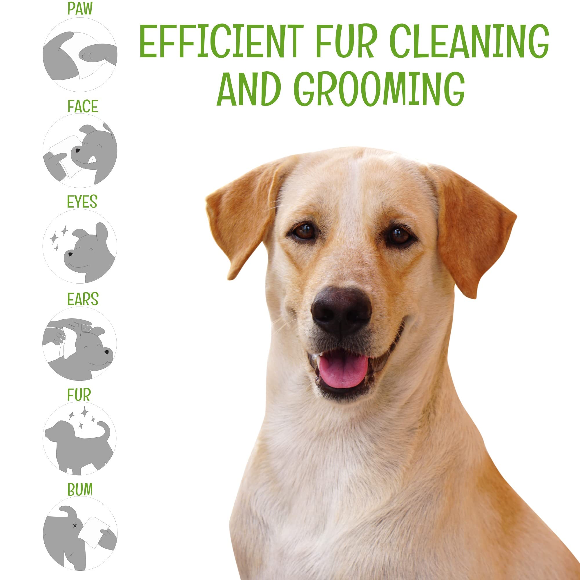 Petazy Dog Wipes - 400 Organic Lavender Scented Cleaning Wipes + 5 Bonus Glove Wipes for Paws, Butt, Ears, and Eyes