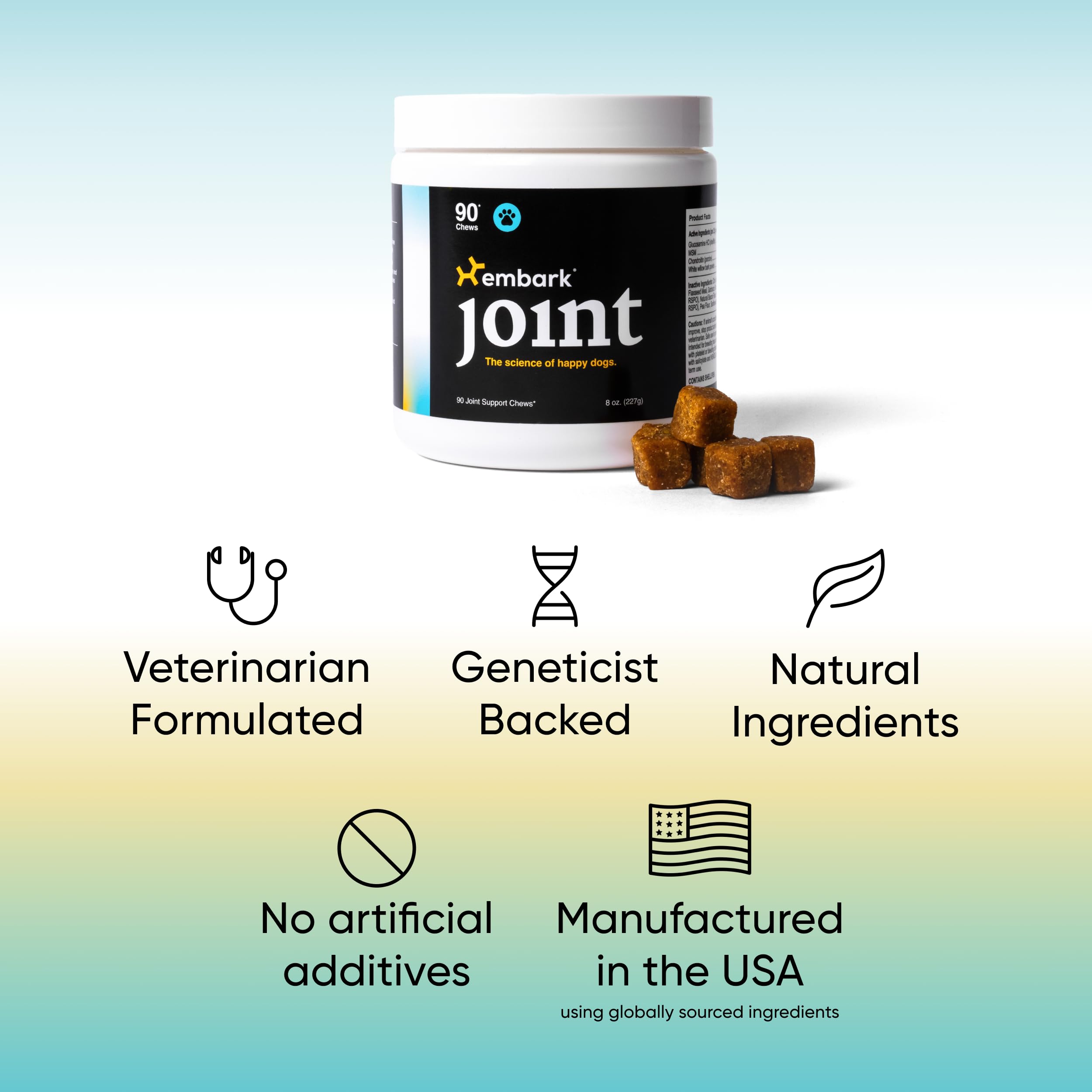 Embark Joint Supplement for Dogs - Glucosamine, Chondroitin, Hip and Joint Supplement, Supports Joint Health- Vet-Formulated wit