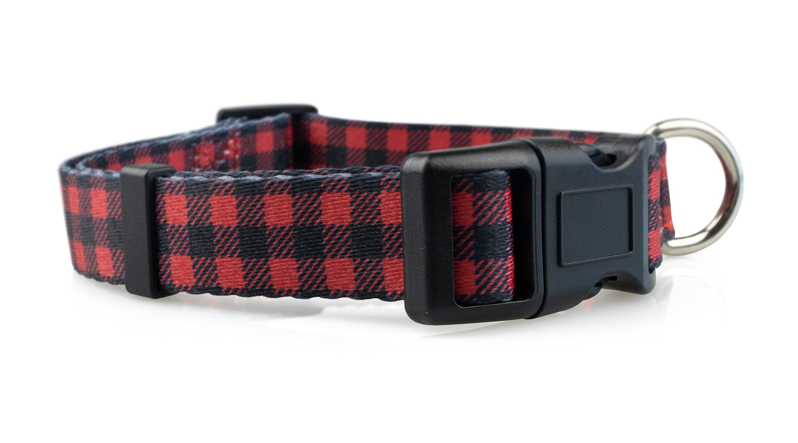 Limeloot Buffalo Plaid Dog Collar, Small