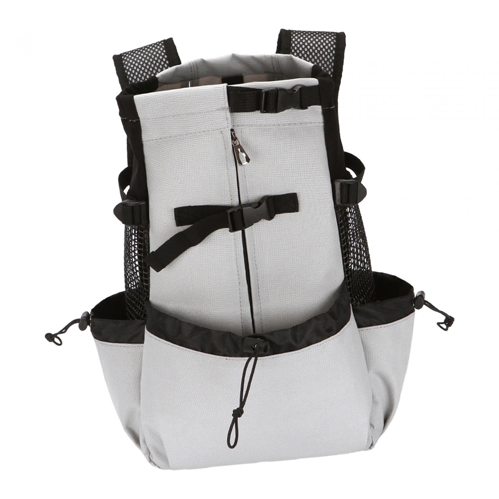 ATORSE Dog Carrier Backpack Breathable Travel Bag for Traveling Hiking Walking Gray L|Pet Supplies|Dog Supplies|Carriers & Totes