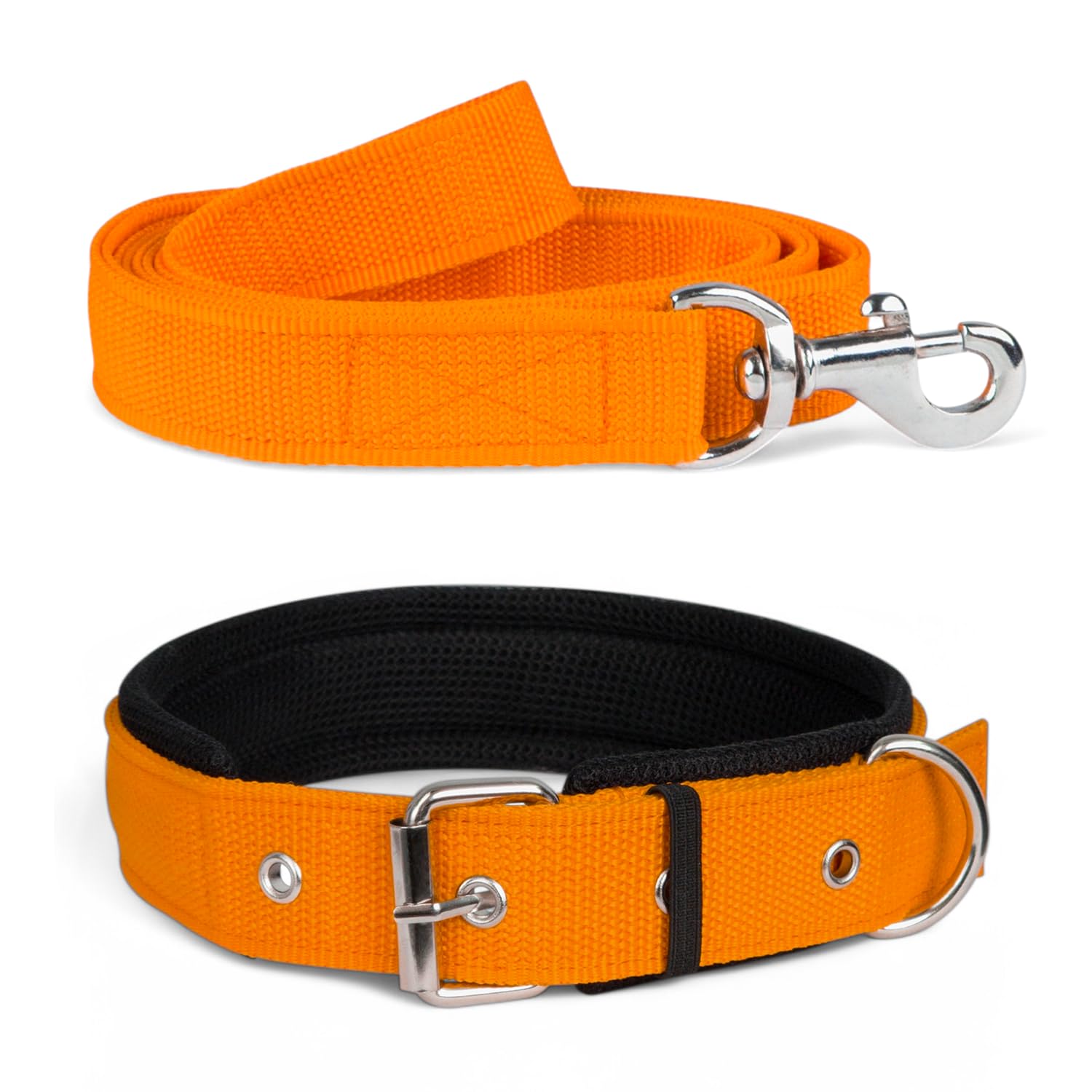 True Dawg Dog Collar And Leash For Dogs, Soft Padded Dog Collar Belt For Large Dogs Labrador Golden Retriever German Shepherd Hu