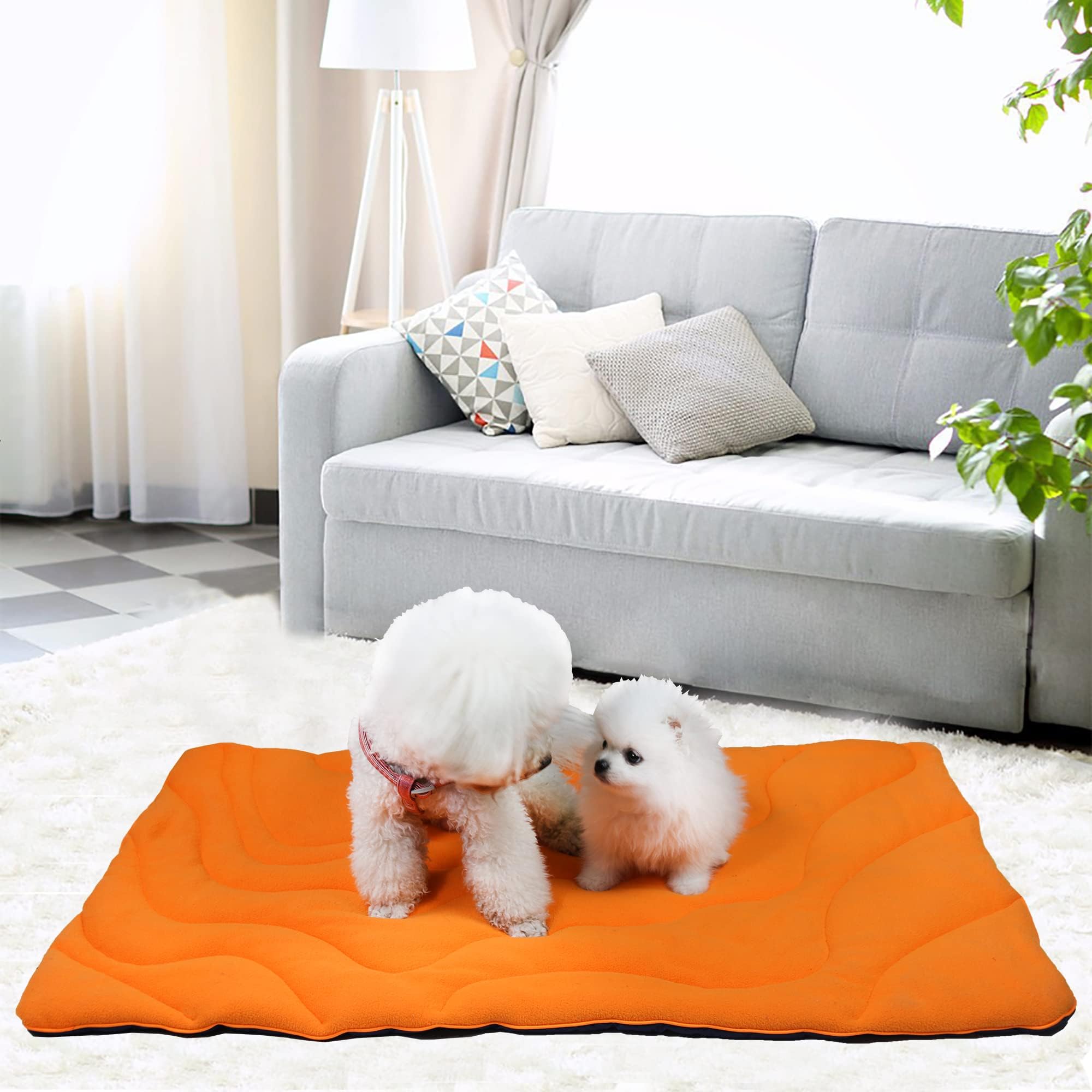 Geerduo Outdoor Dog Mat, Portable, Waterproof, Washable, Large Size Roll Up Travel Camping Pet Bed (Large)