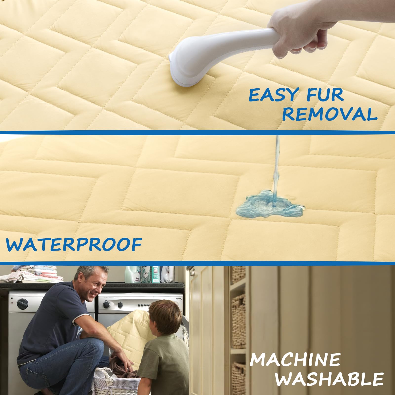 Bed Cover For Dogs Washable, Waterproof Dog Couch Cover Pet Blanket Sofa Pet Bed Mat, Waterproof Dog Blanket (102 X 82 Inch)