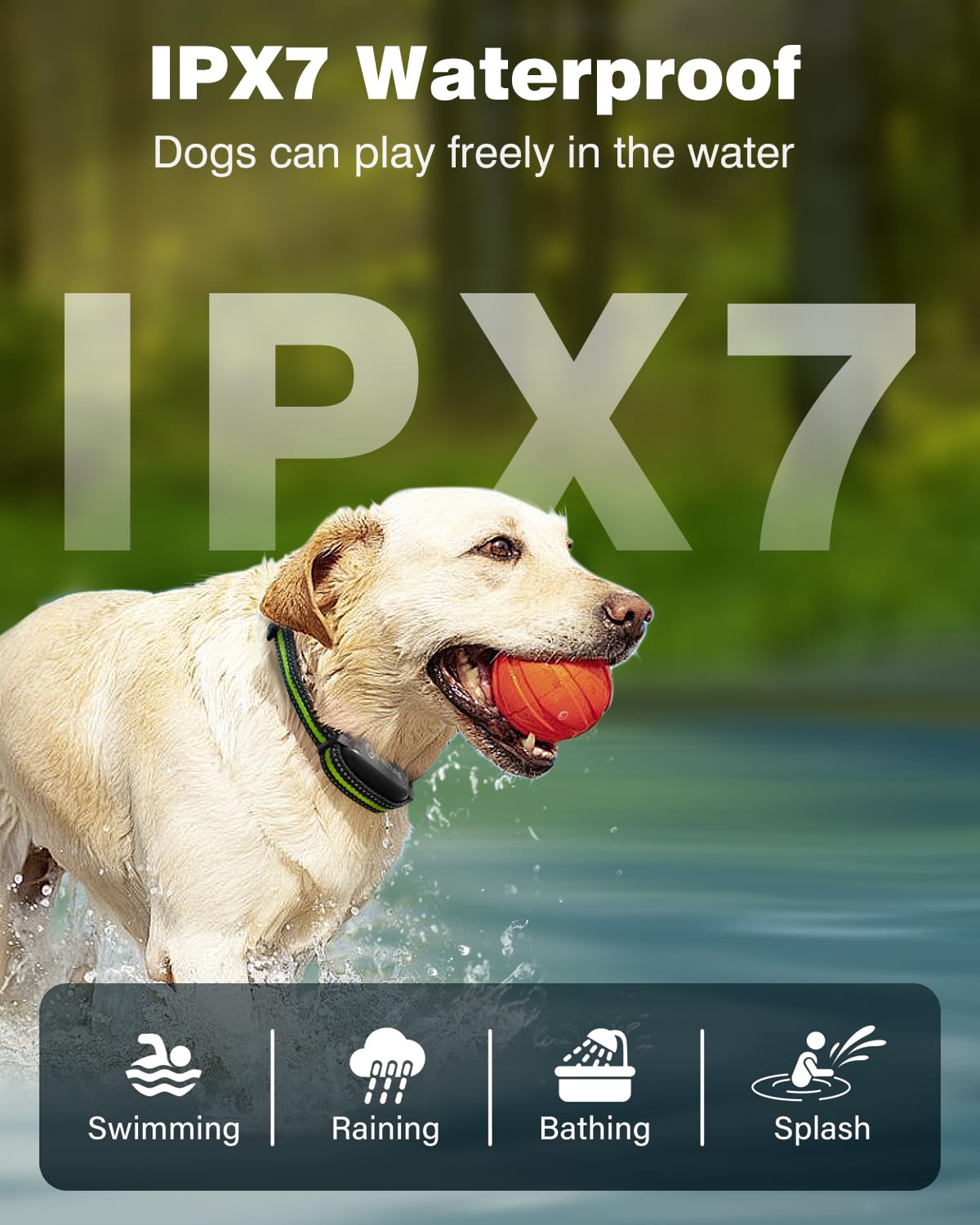 Dog Shock Collar for Small Medium Large Dogs - 3300FT IPX7 Waterproof Dog Training Collar with Remote, Rechargeable Electric Col