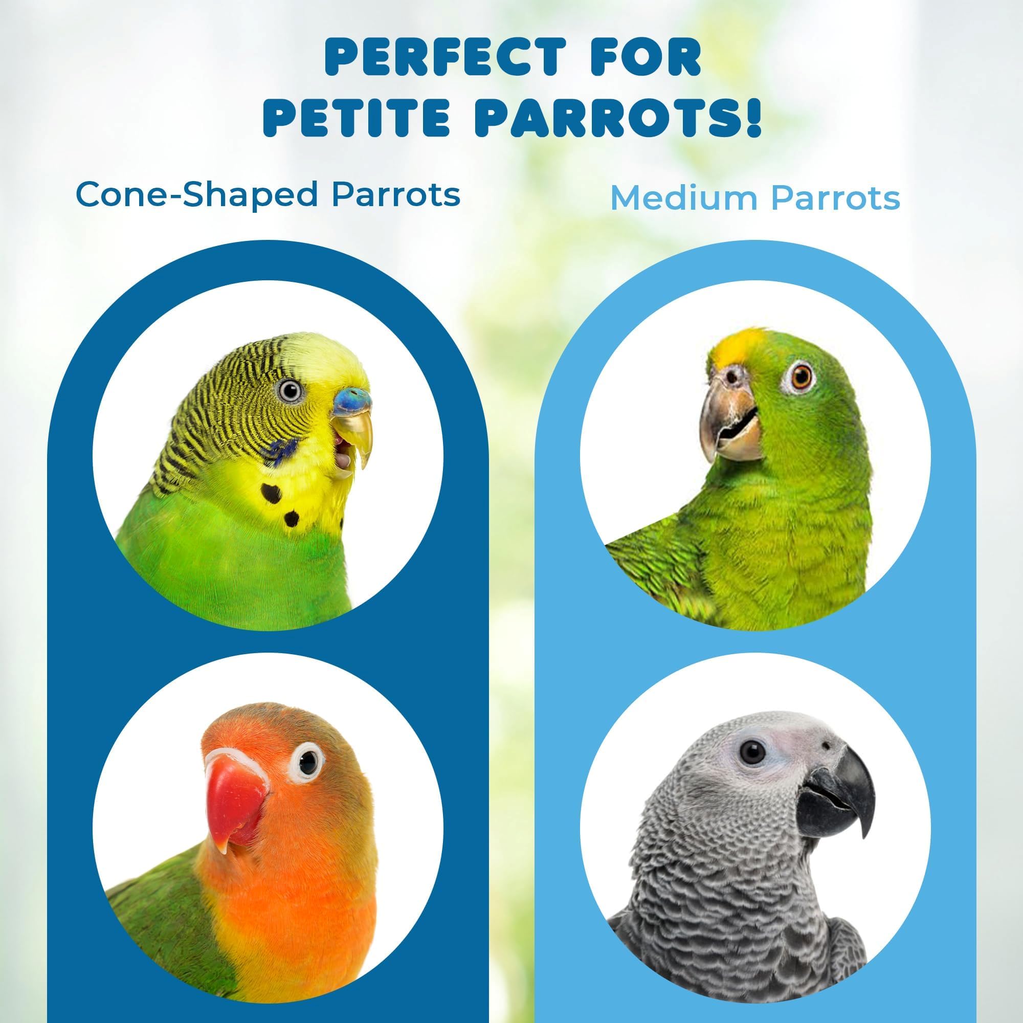 Sungrow Parrot Wooden And Rope Chewing Toy, Multi-Shaped And Multicolored Blocks And Cotton Rope With Hanging Loop