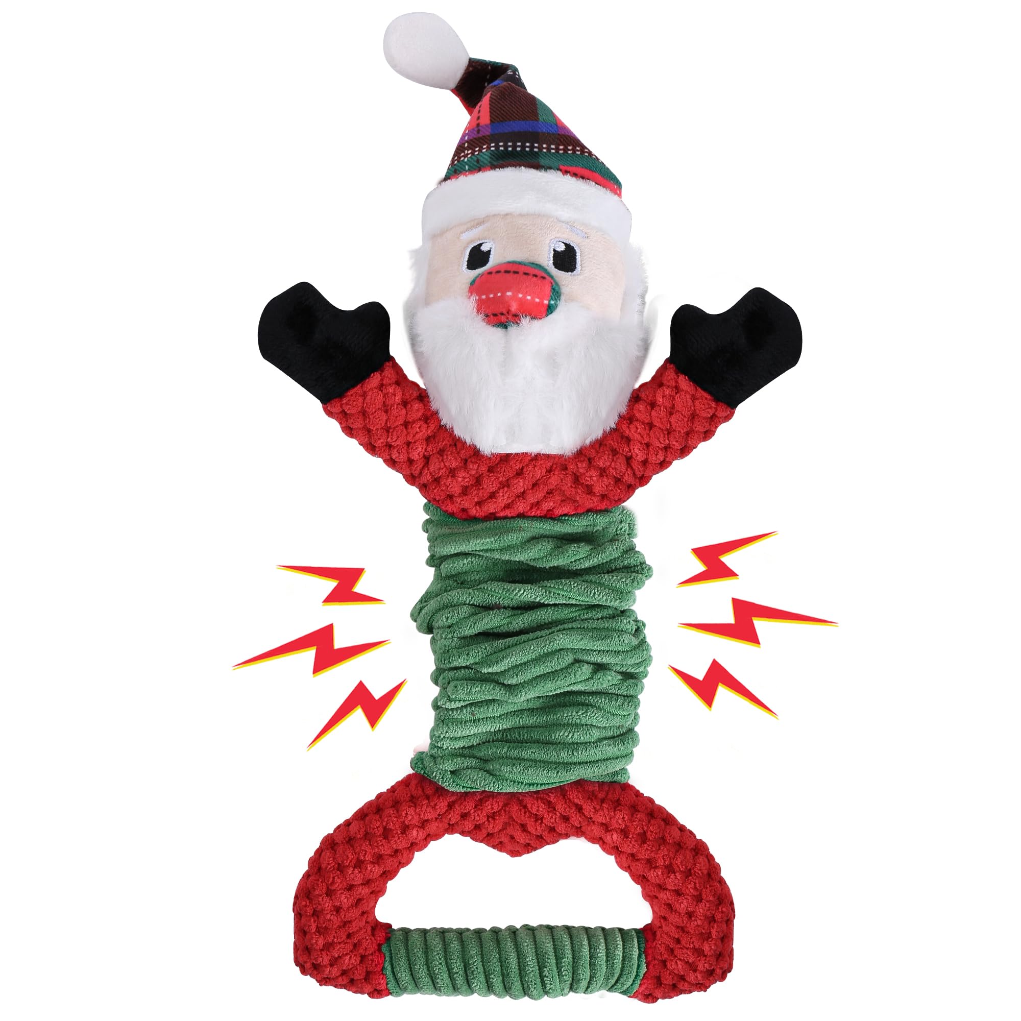 Newget Dog Plush Squeak Toy, Durable, Christmas, Medium, Large, Small Dogs, Puppy Teething, Chewing, Playing