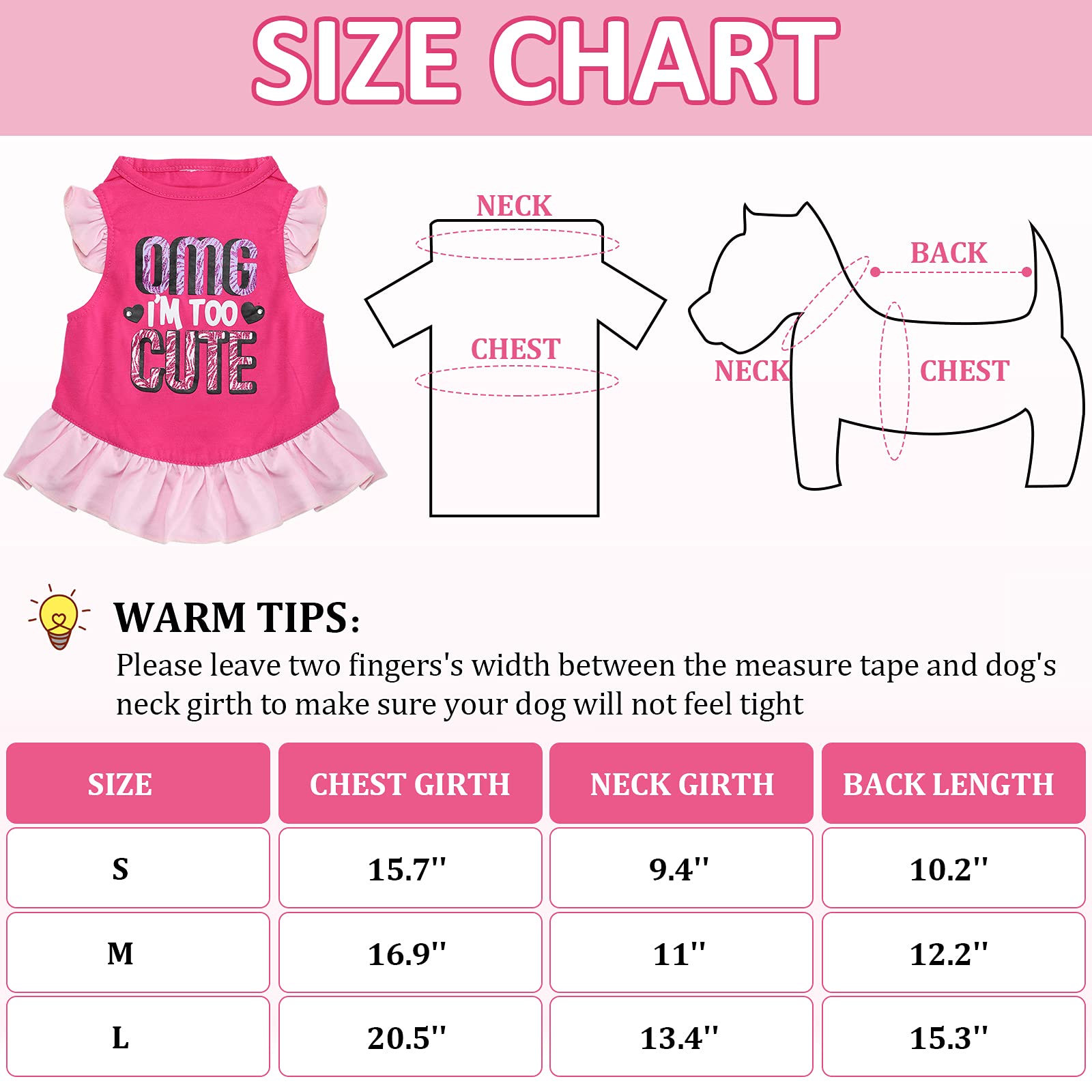 Weewooday 4 Pieces Pet Dress Shirt Cute Dog Sundress Printed Dog Princess Dress Puppy Summer Apparel Clothes Pet Skirt Shirt With Ruffles Cloth For Small Dogs Cats Puppy(M)