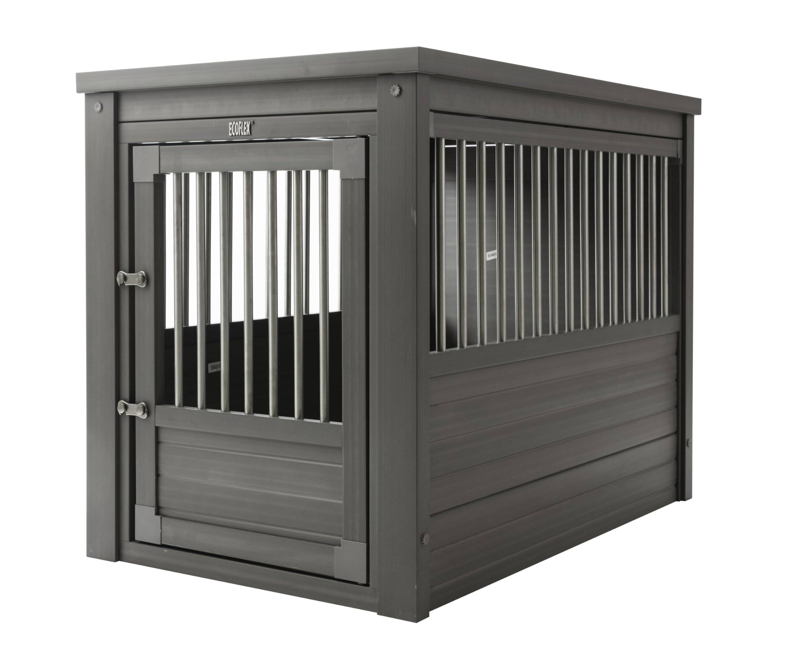 New Age Pet ecoFLEX Pet Crate/End Table, Large, Grey