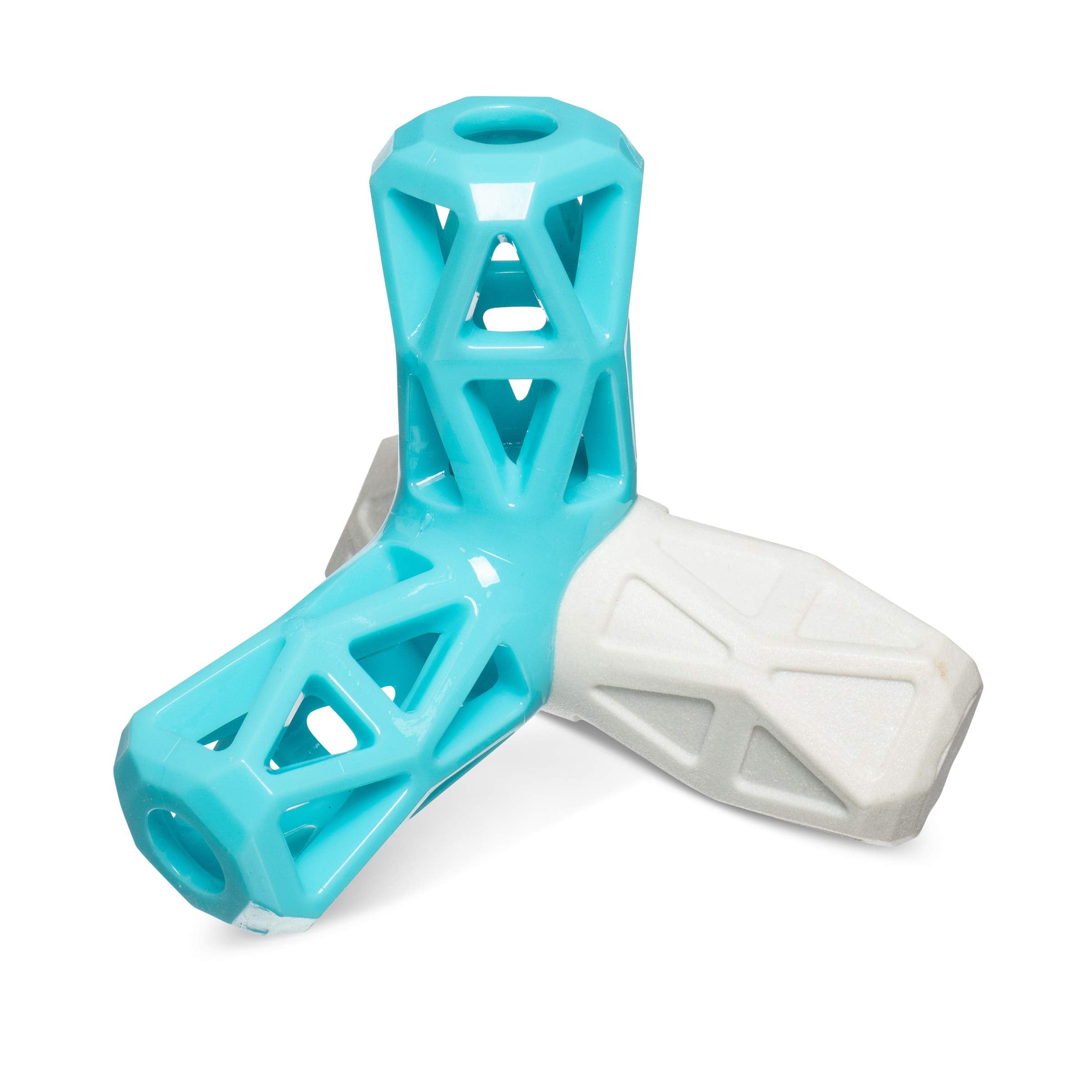 Messy Mutts Totally Pooched Squeak n' Stuff Pyramid | 5    Durable TPR Dog Toy with Squeaker | Made for Tough Chewers | Interact