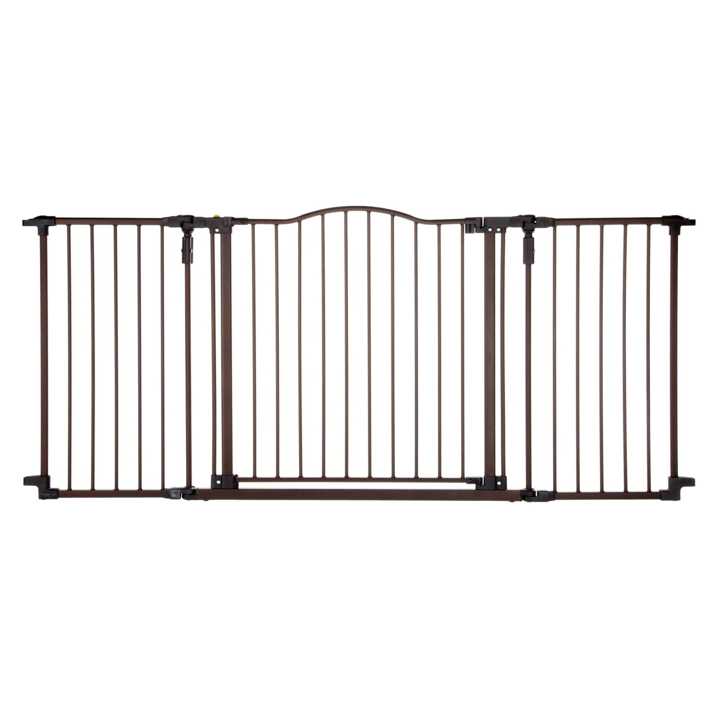 Toddleroo by North States 72wide Deluxe D?or Baby Gate: Sturdy safety gate with one hand operation. Extra wide baby gate. Hardwa