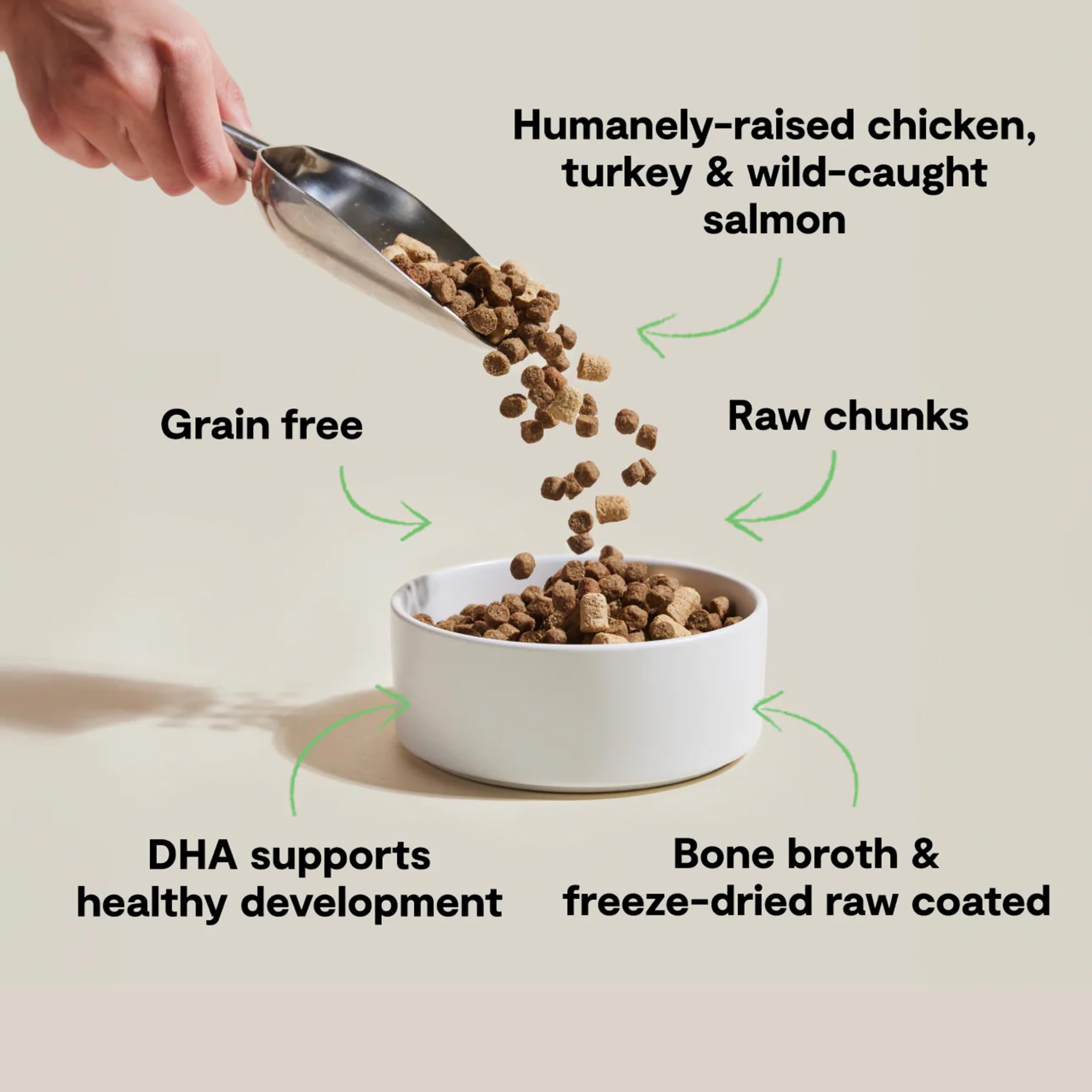 Open Farm RawMix Dry Cat Food, Protein Kibble with Freeze-Dried Raw, Chicken & Salmon Recipe, 8lb for Kittens
