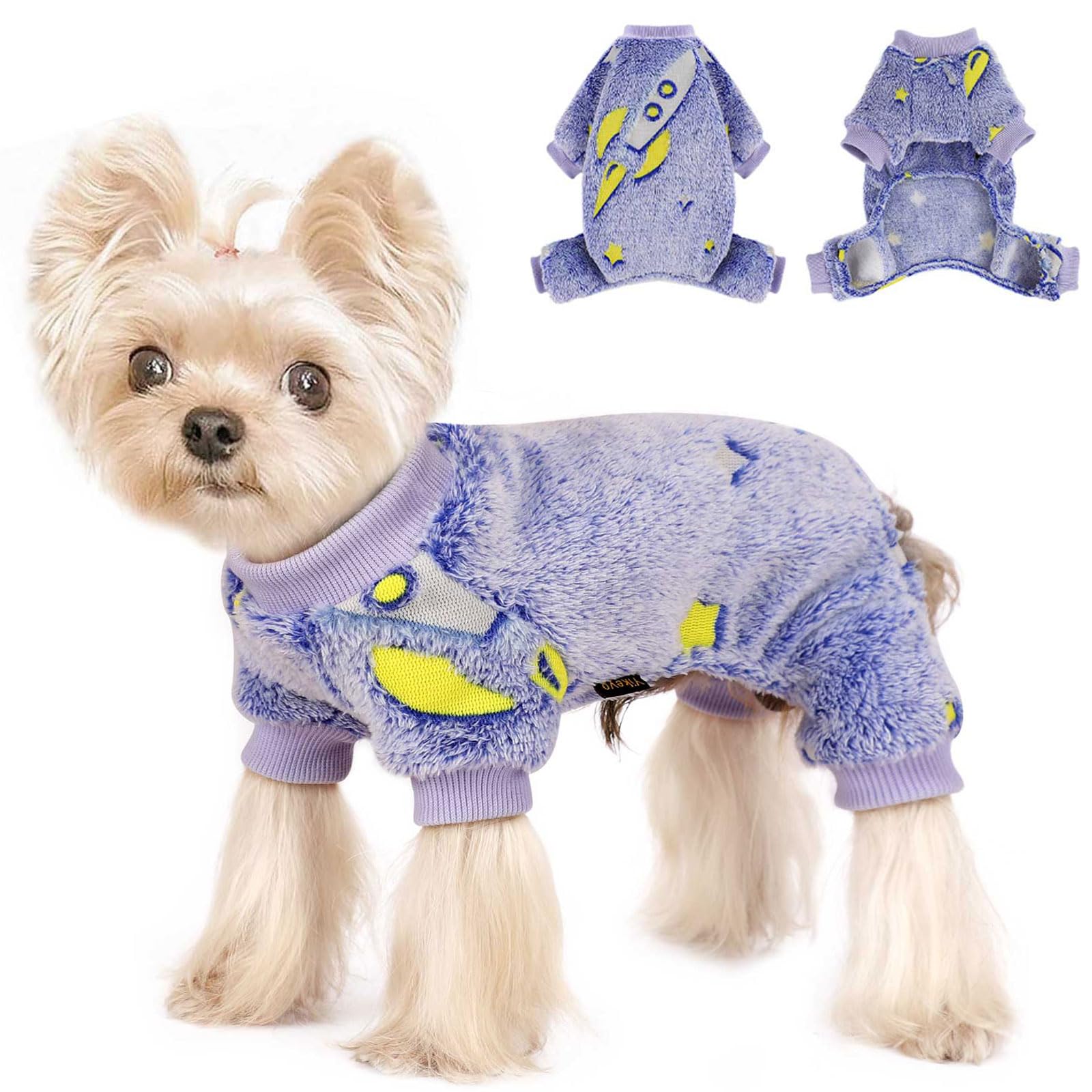 Dog Sweaters For Small Dogs Male Female Fleece Dog Pajamas Pjs Dog Winter Clothes 4 Legs Puppy Sweater Soft Dog Onesies Warm Pet