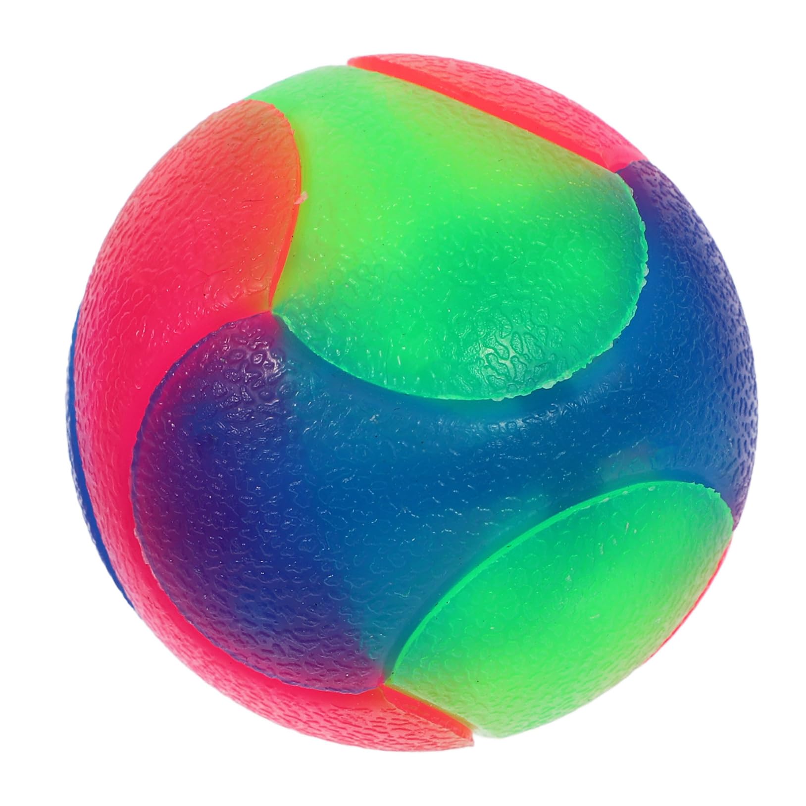 Totority Glow Dark Interactive Light Up Ball for Small Dogs and Puppies Elastic Bouncy Dog Puzzle for Training and Mental Stimul