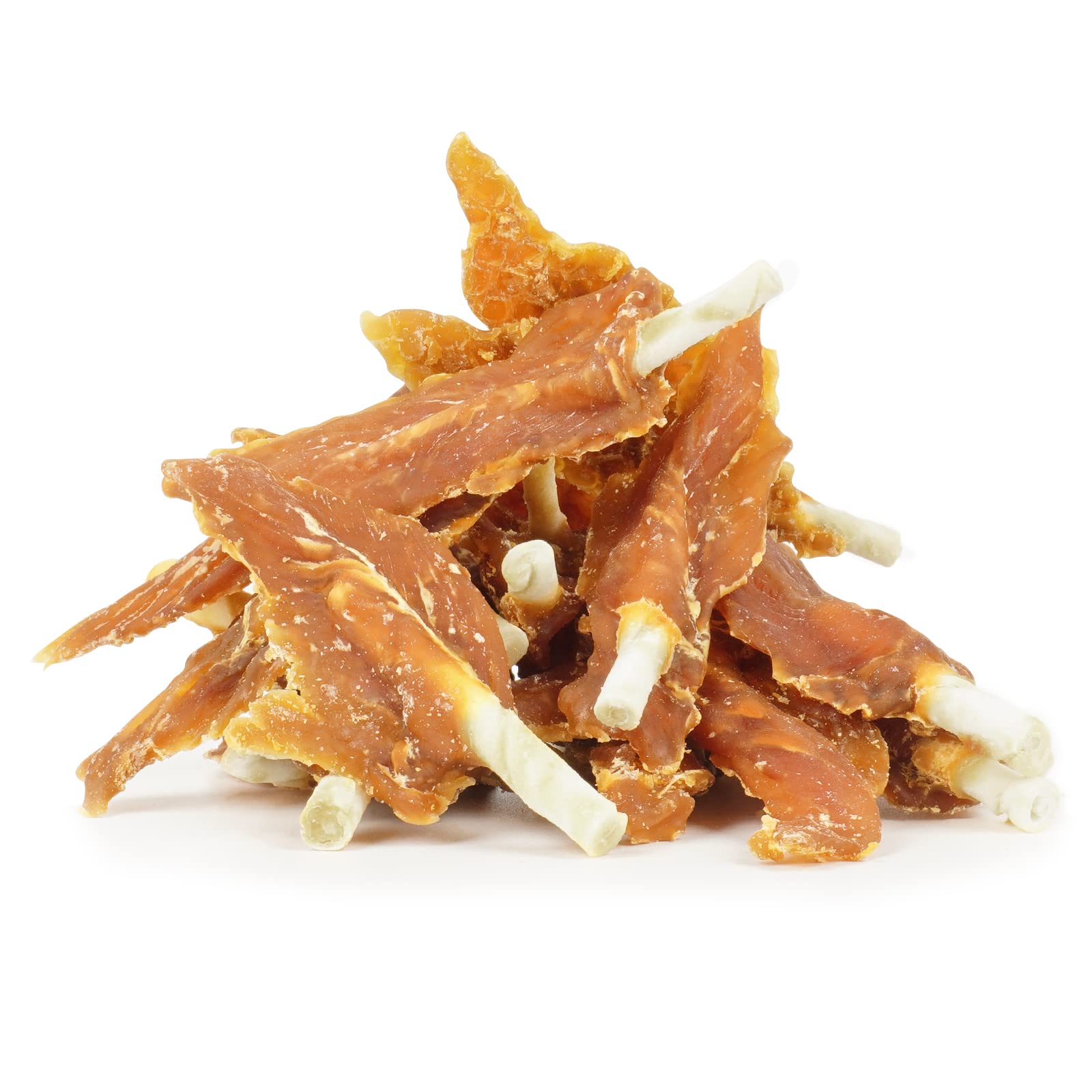 MON2SUN Dog Rawhide Twist 4-4.5 Inch Chicken Wrapped Rawhide Sticks for Puppy and Small Dogs, Promotes Dental Health Treats (10.