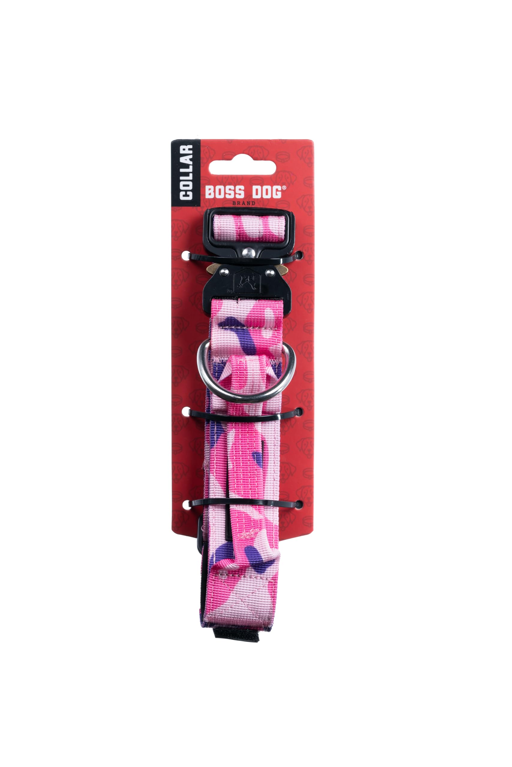 Boss Dog Tactical Collar, Pink Camo, Medium
