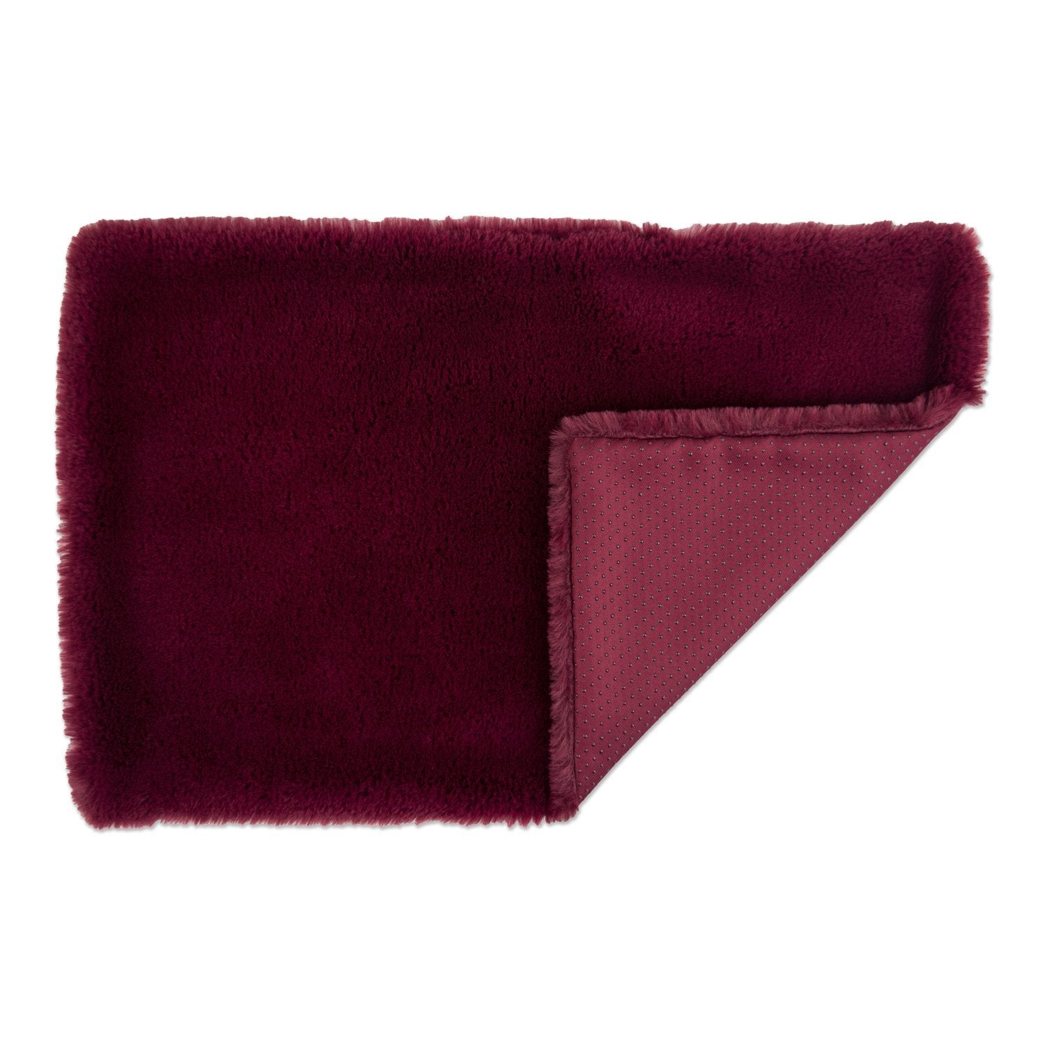DII Cage Liner Faux Fur Cranberry Lg