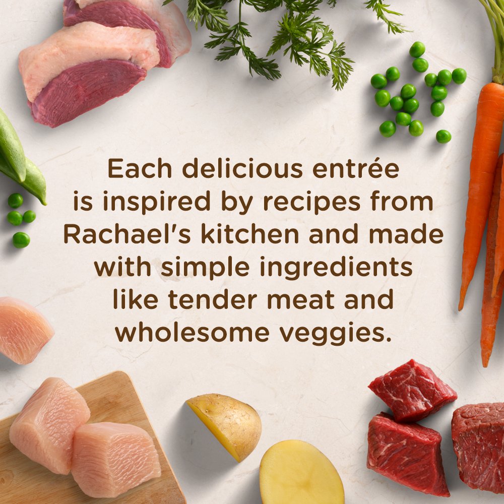 Rachael Ray Nutrish Premium Natural Wet Dog Food, Chicken Muttballs Recipe, 8 Ounce Tub (Pack of 8)