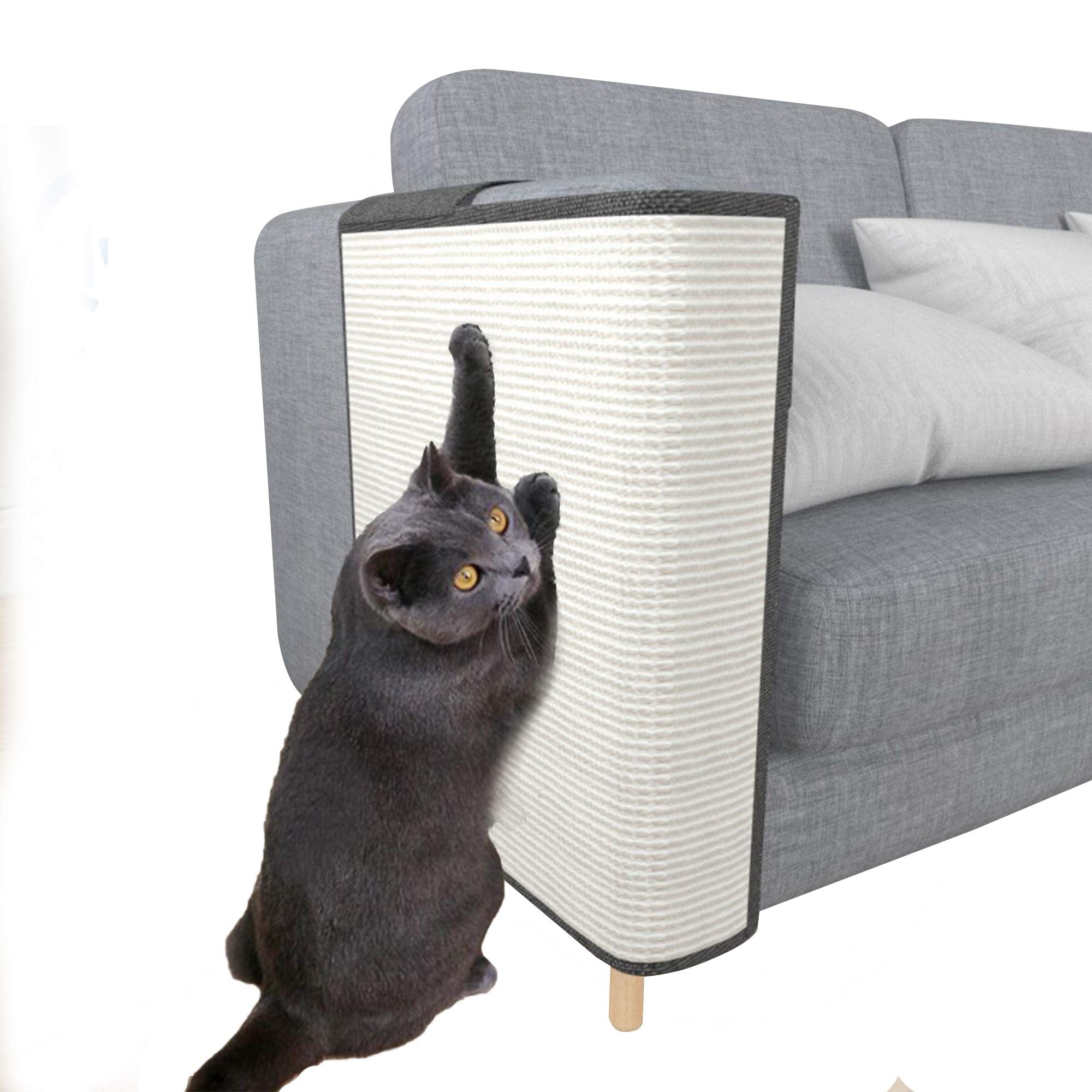 Cat Scratcher Couch- Natural Sisal Furniture Protection from Cats - Corner cat Scratcher Couch for Chair,Sofa - Easy Installatio