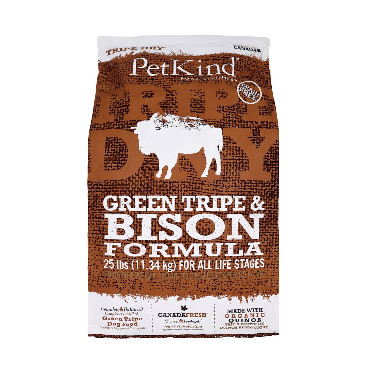 Petkind Dry Formula - Tripe/Bison - 25
