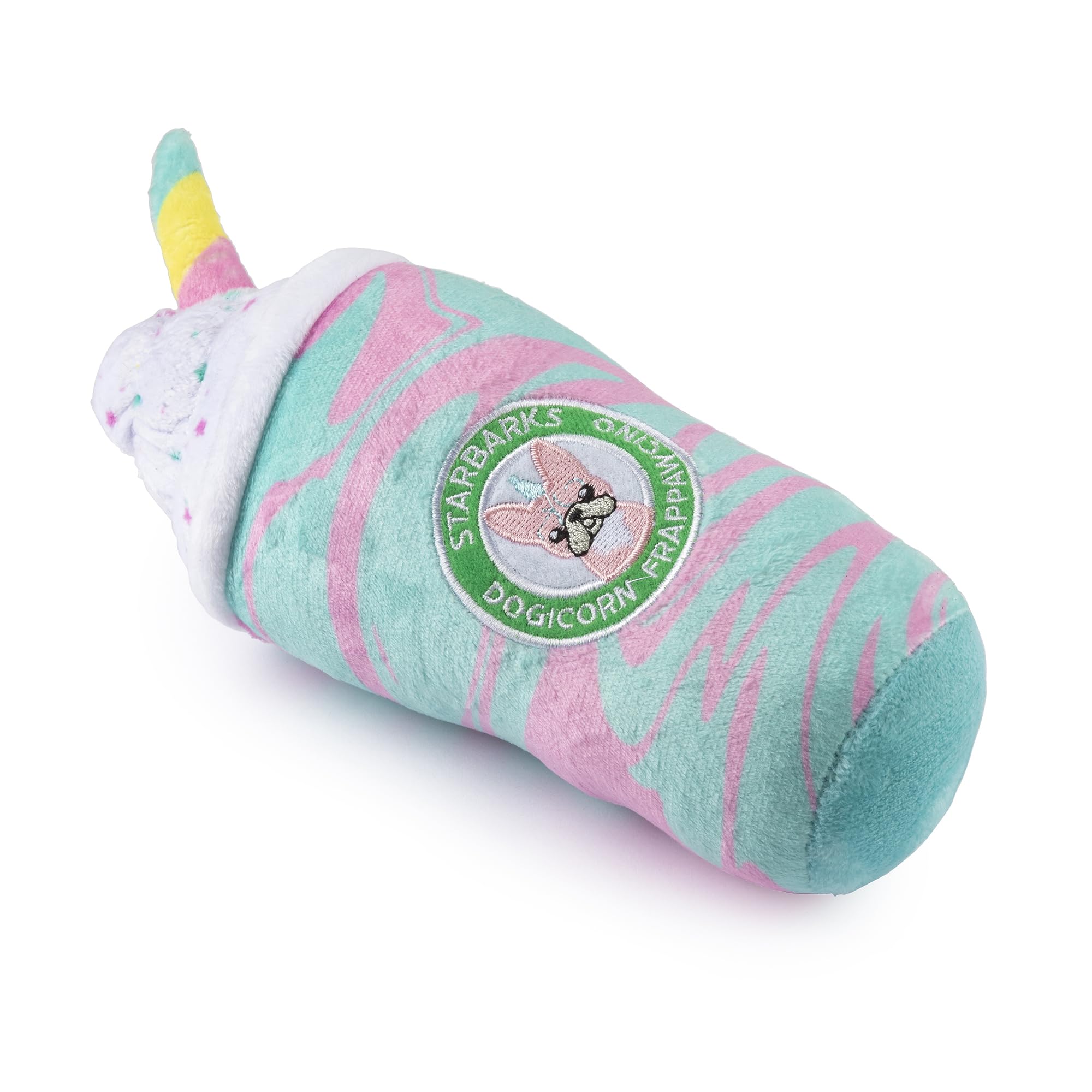 Haute Diggity Dog Starbarks Dogicorn Frapawccino, Plush Designer Dog Toys With Interactive Squeaker, Stimulating Pet Enrichment,