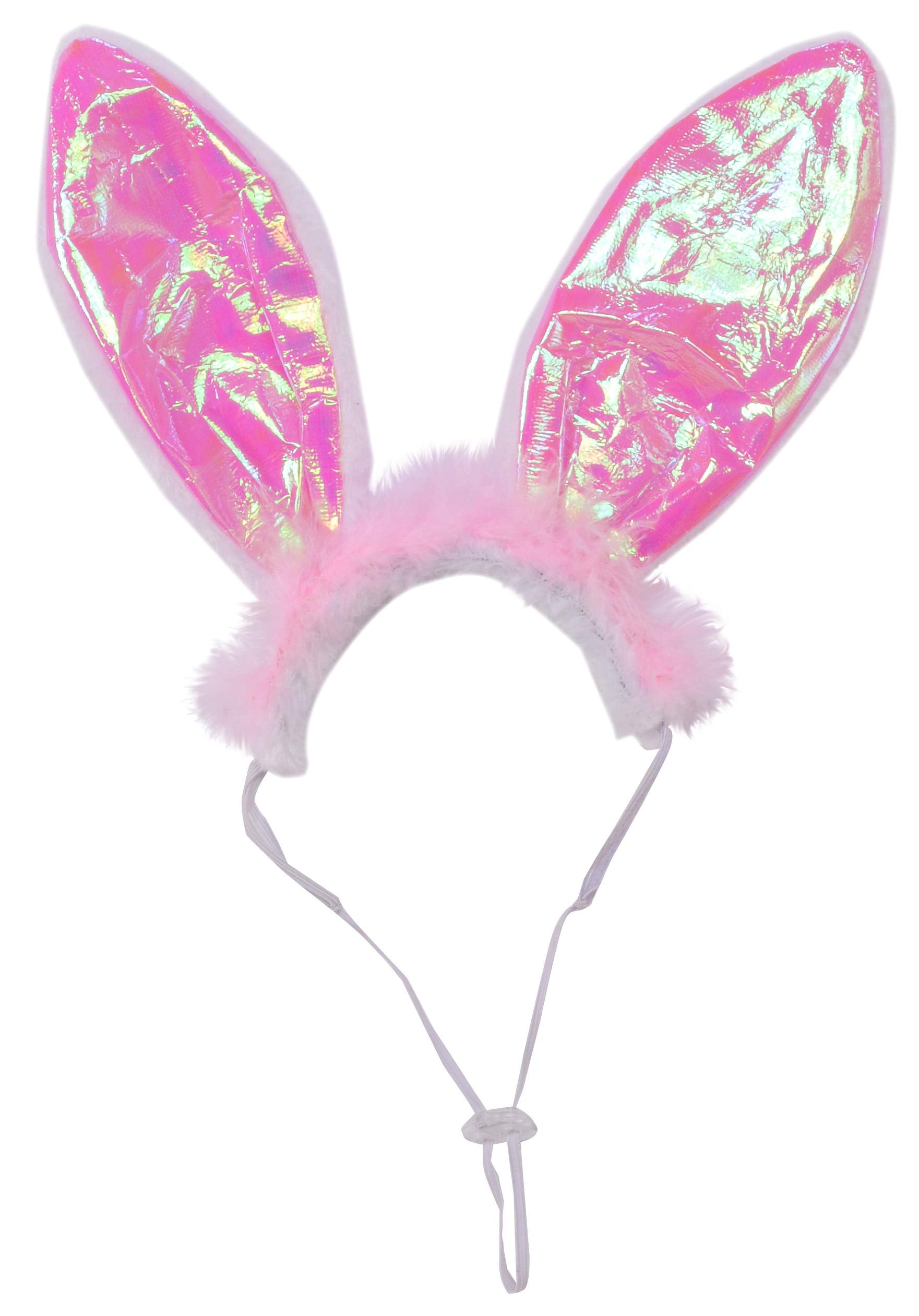Rubie's Crinkle Pink Bunny Ears Pet Headband, Medium/Large