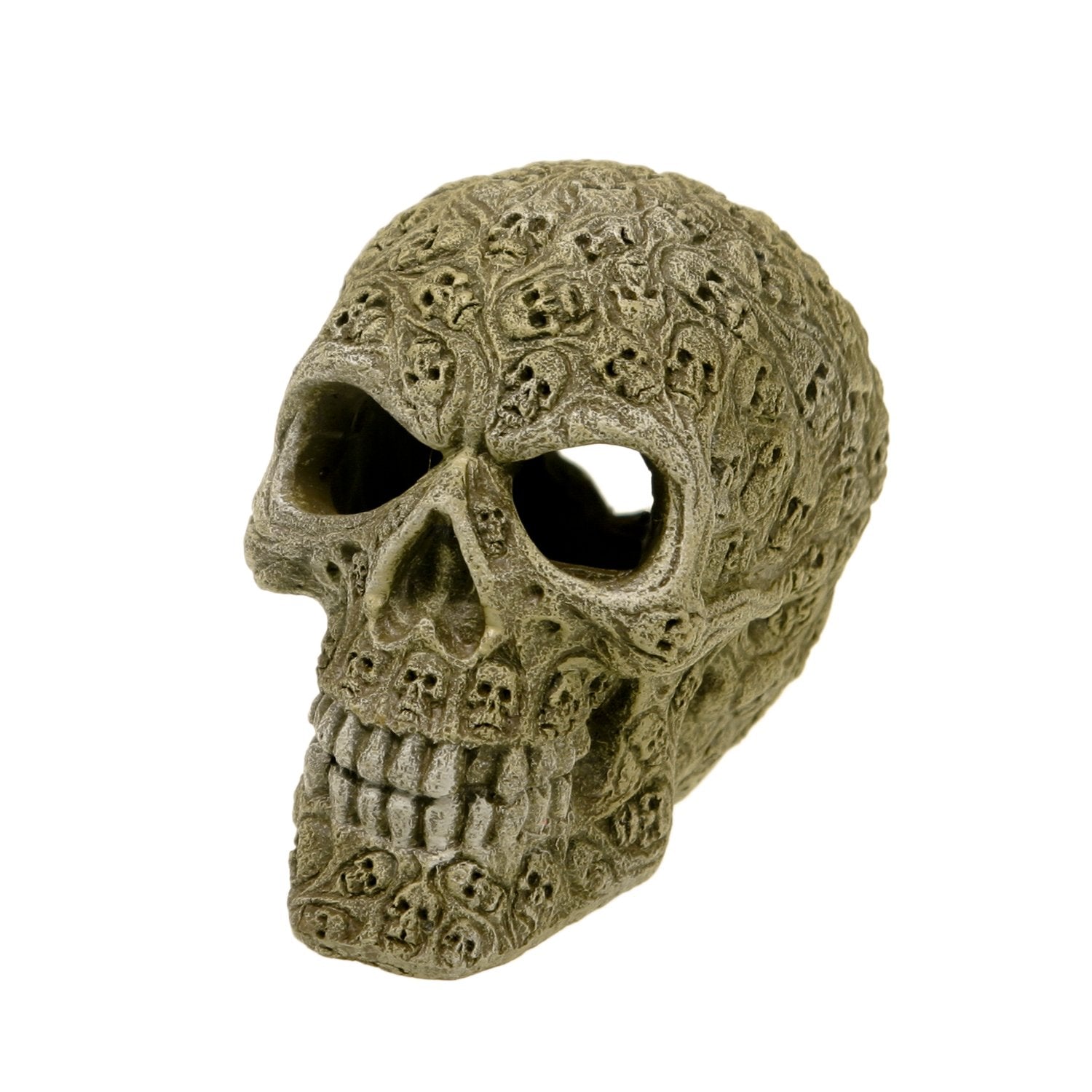 Blue Ribbon Ee-339 Haunted Skull Exotic Environments Aquarium Ornament, Small