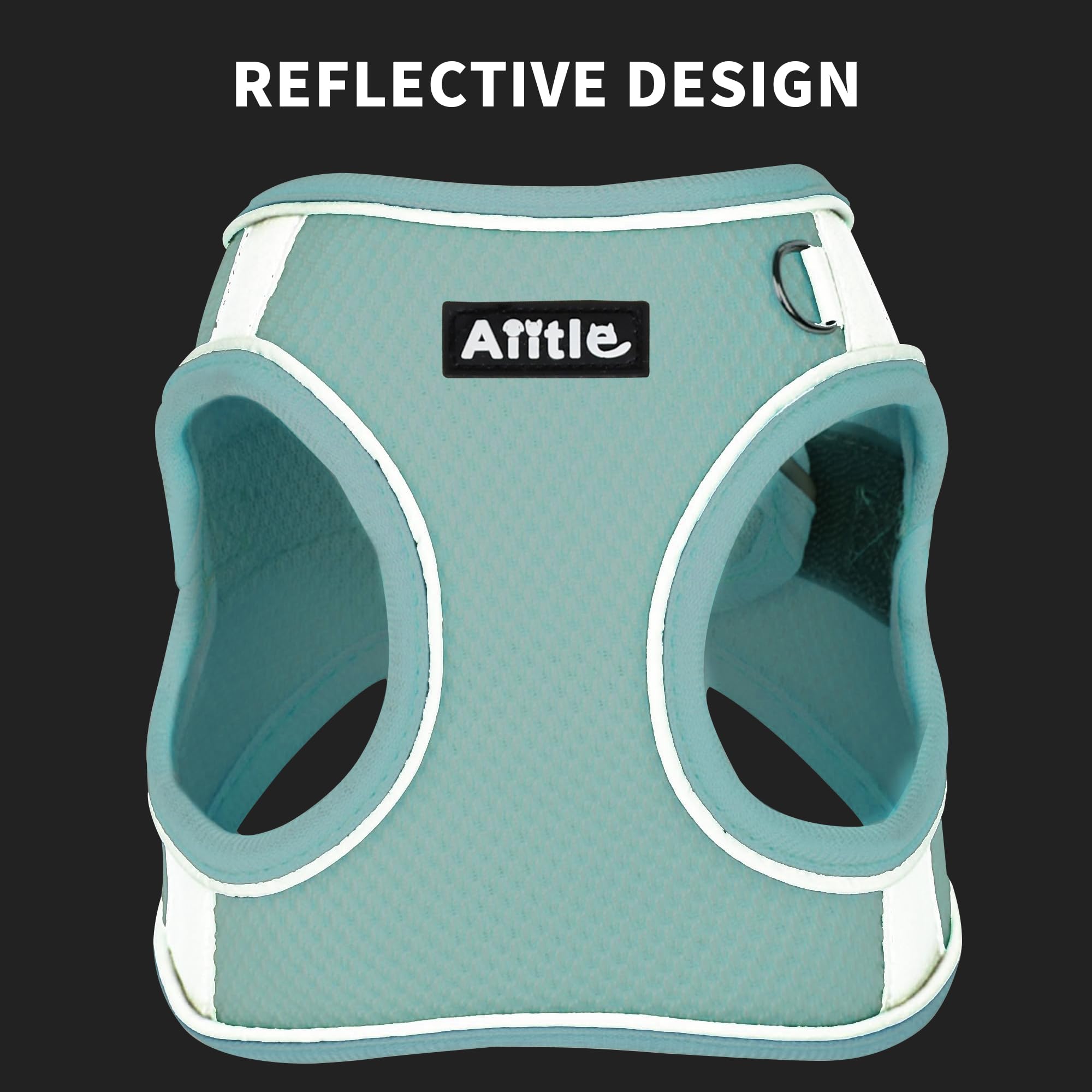 Aiitle Dog Harness For Medium Sized Dog, No-Pull Dog Vest With A Leash, Breathable Mesh, Reflective Stripes, Escape Proof Pet Ou