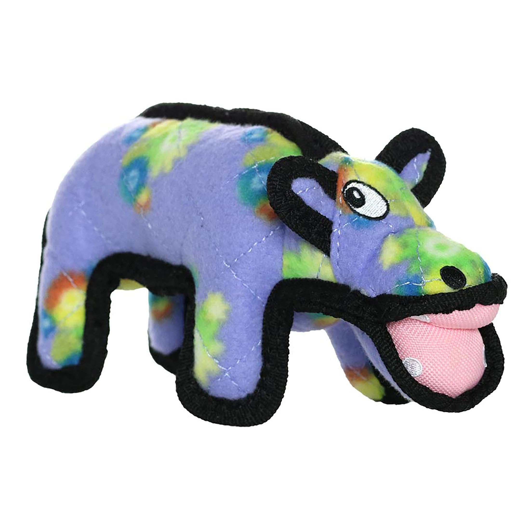 TUFFY - Original : Hippo Dog Toy : Ultra Durable Plush Dog Toy with Multiple Layers & Reinforced Seams, Washable and Floats, Ori