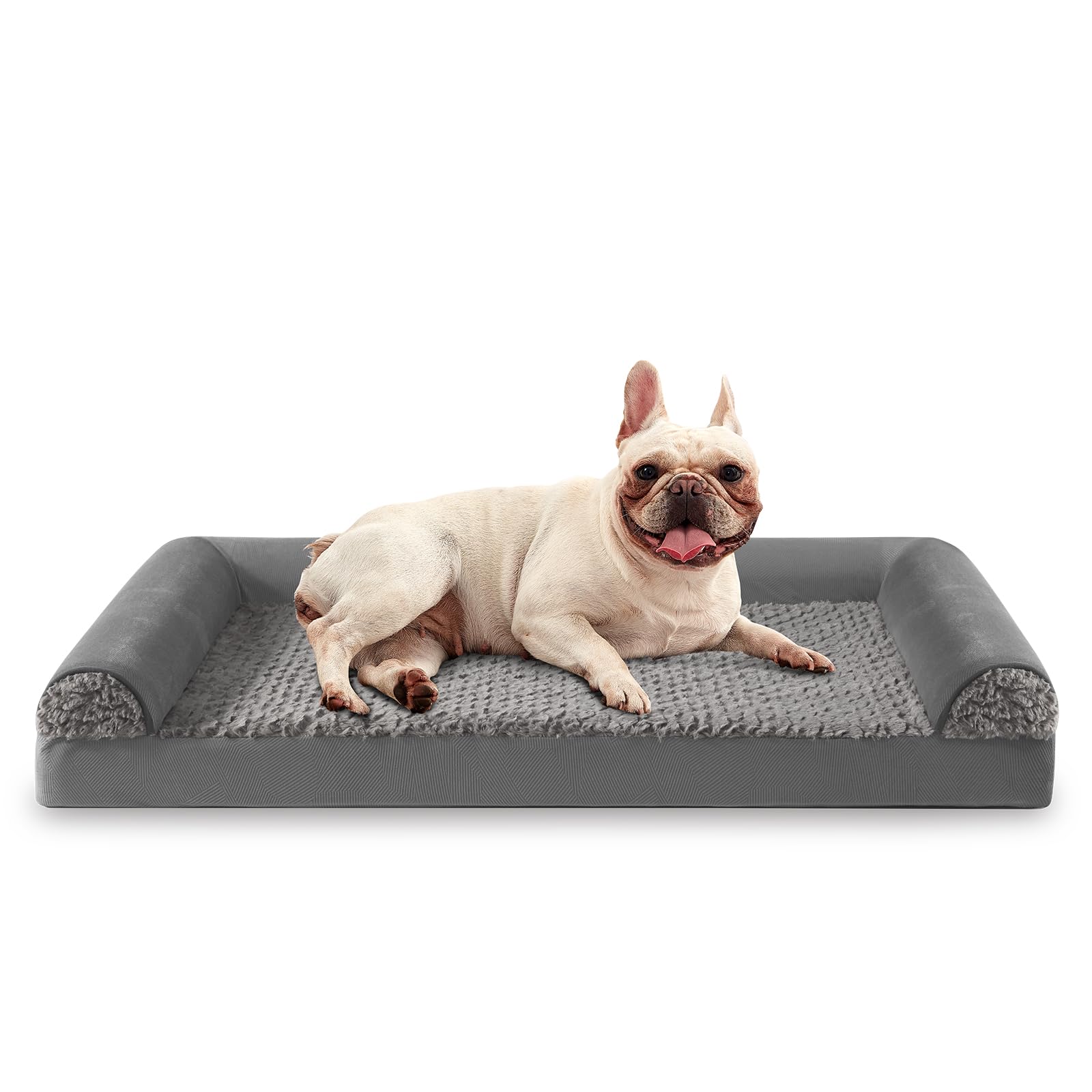 JOEJOY Orthopedic Dog Bed for Medium Dogs, Large Dog Couch Bed, U Shape Memory Foam Dog Bed with Removable Washable Cover, Water