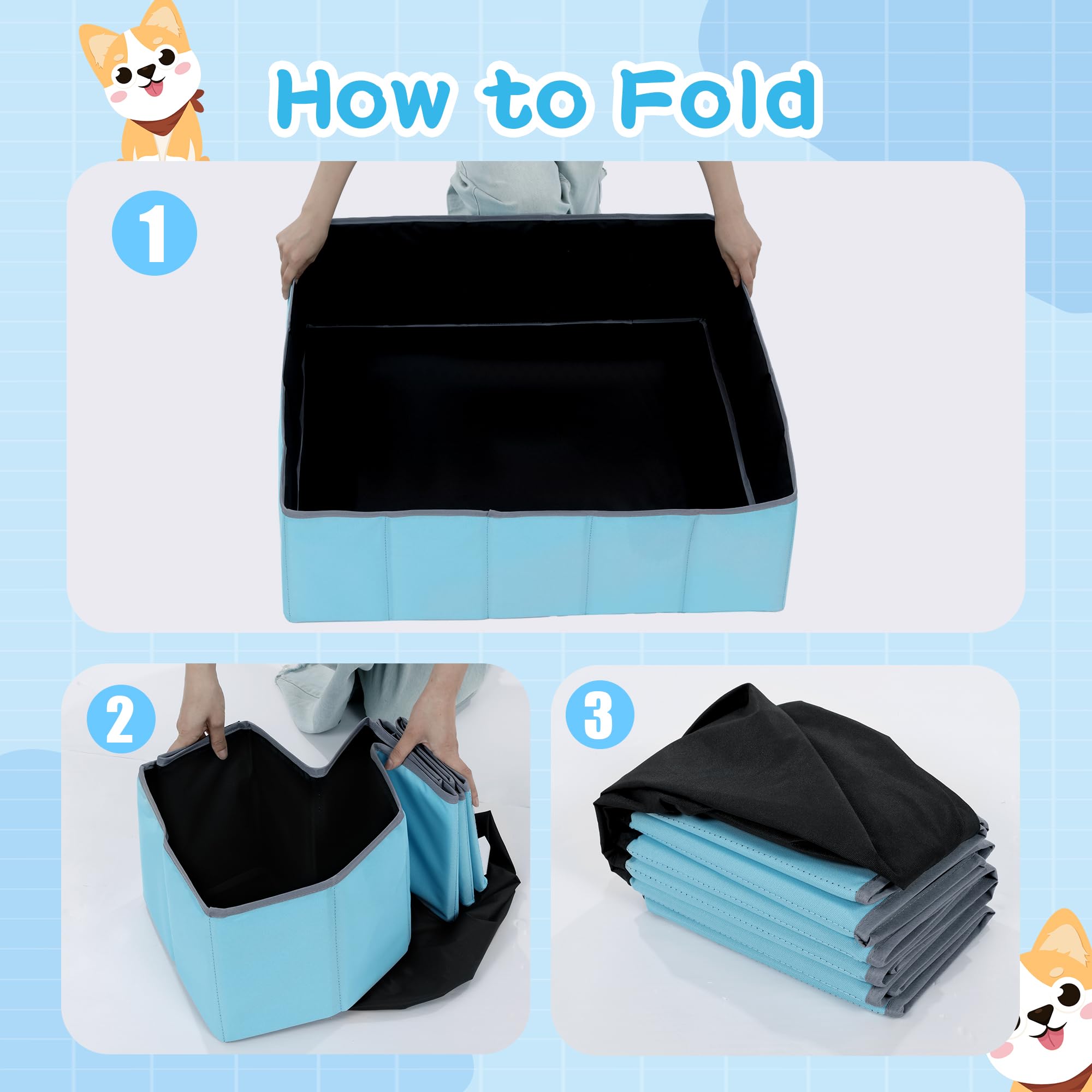 Balapet Whelping Box For Dogs And Puppies,Foldable &Portable Whelping Pen, Puppy Playpen Dog Birthing Whelping Supplies(Large)