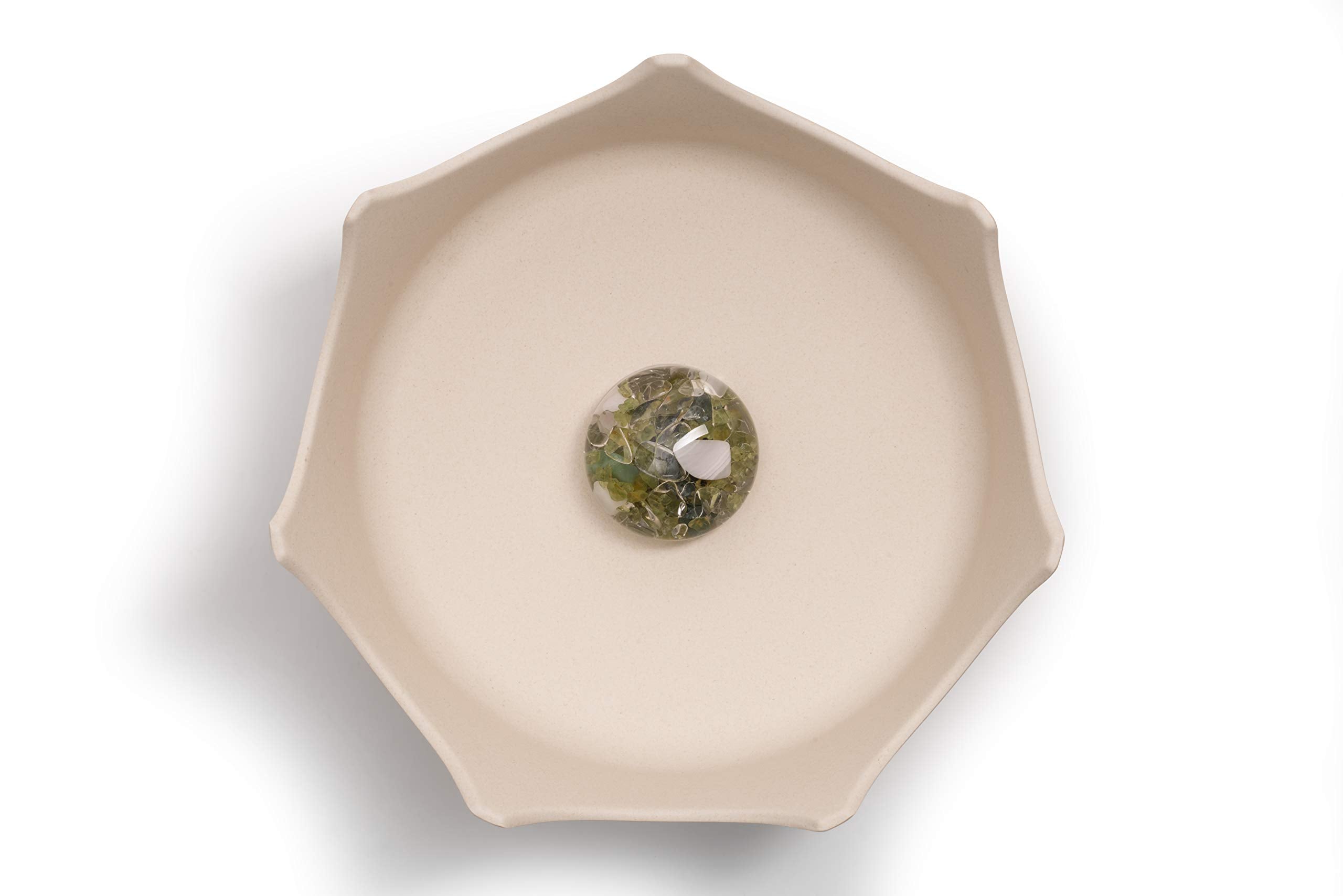 Crownjuwel By Vitajuwel Bowl | Crystal Water For Cats & Dogs | Cloud White