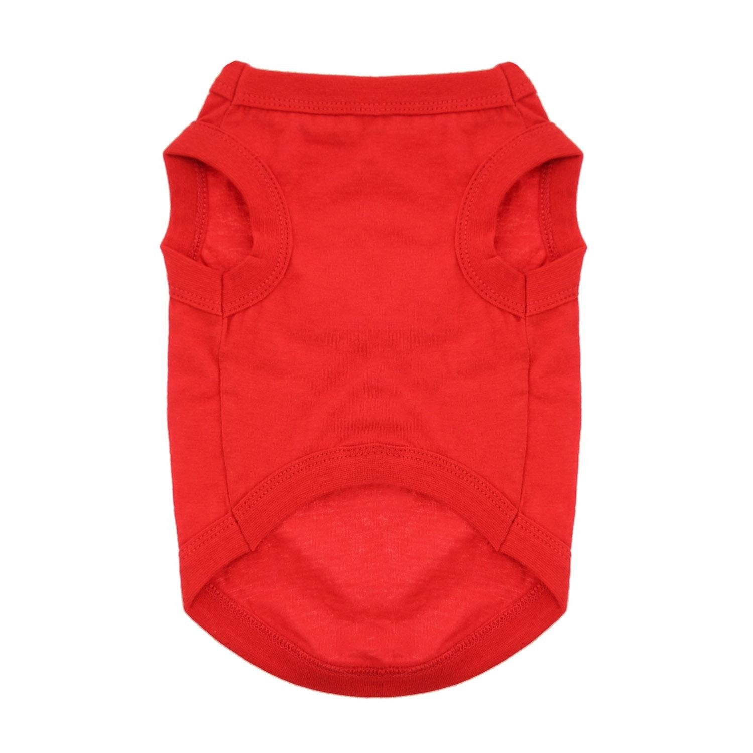 Doggie Design Cotton Dog Tank (Flame Scarlet Red, Xl)