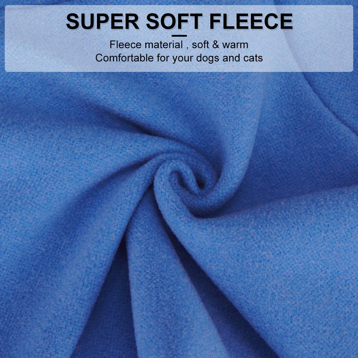 Small Dogs Fleece Dog Sweatshirt - Cold Weather Hoodies Spring Soft Vest Thickening Warm Cat Sweater Puppy Clothes Sweater Winter Sweatshirt Pet Pajamas For Small Dog Cat Puppy (Large, Sky Blue)