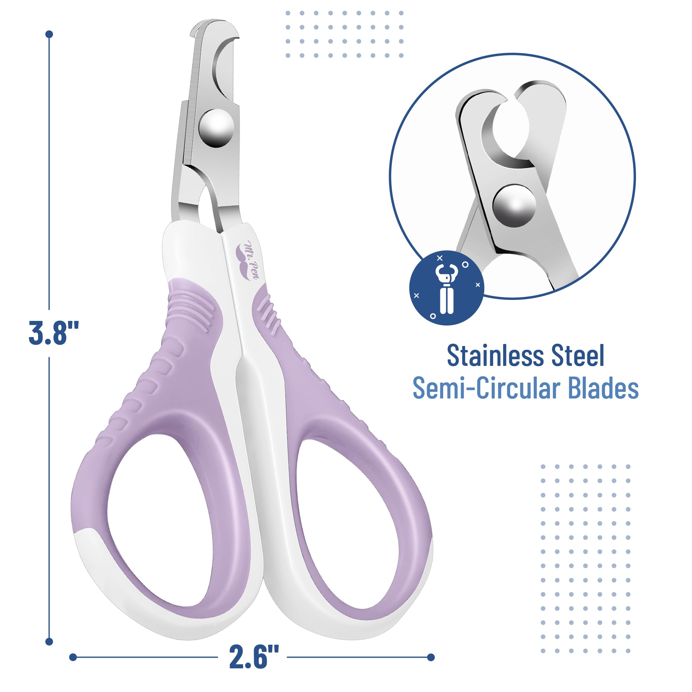 Mr. Pen- Cat Nail Clipper, Purple, Cat Nail Trimmer, Cat Nail Clippers, Cat Claw Clippers, Cat Clippers For Nails, Pet Nail Clippers, Kitten Nail Clipper, Small Dog Nail Clipper, Cat Claw Trimmer