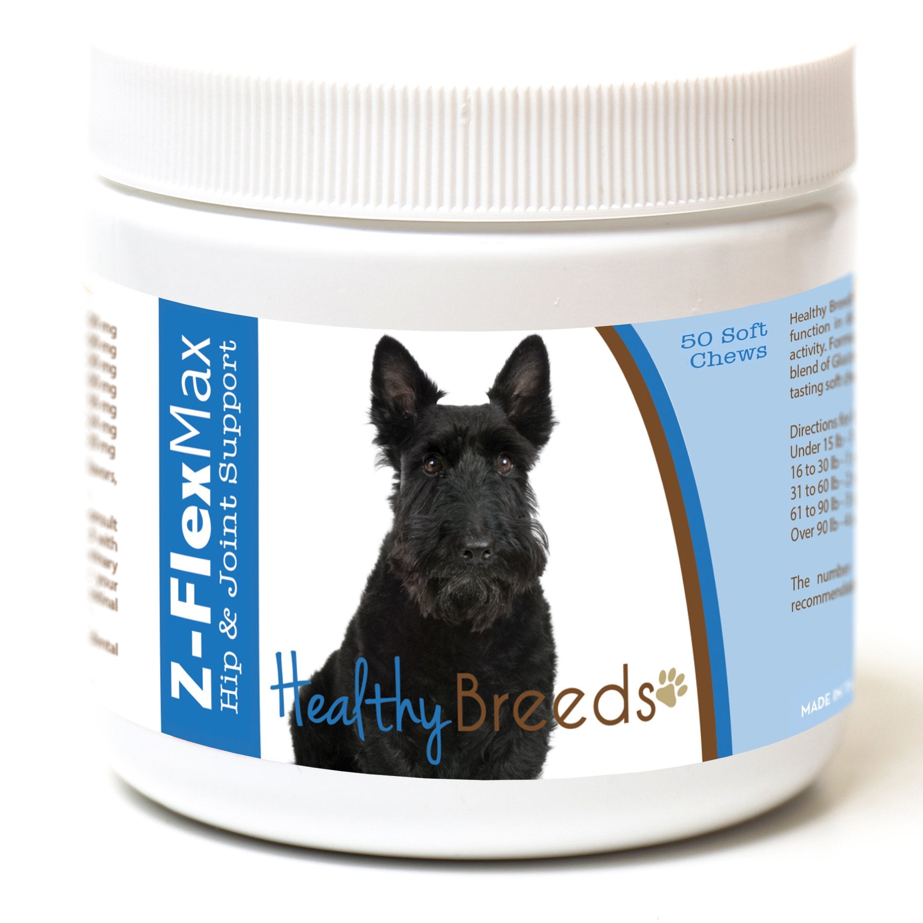 Healthy Breeds Scottish Terrier Z-Flex Max Hip and Joint Soft Chews 50 Count