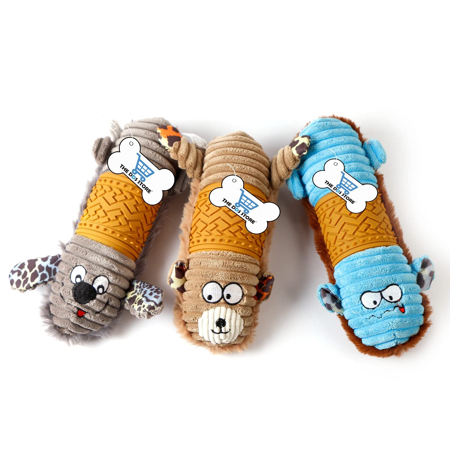 The Dds Store Toy For Dogs & Puppies, NonToxic Soft & Durable Low Stuffing Interactive Squeeze, Plush & Squeaky Chew Toy For Pu