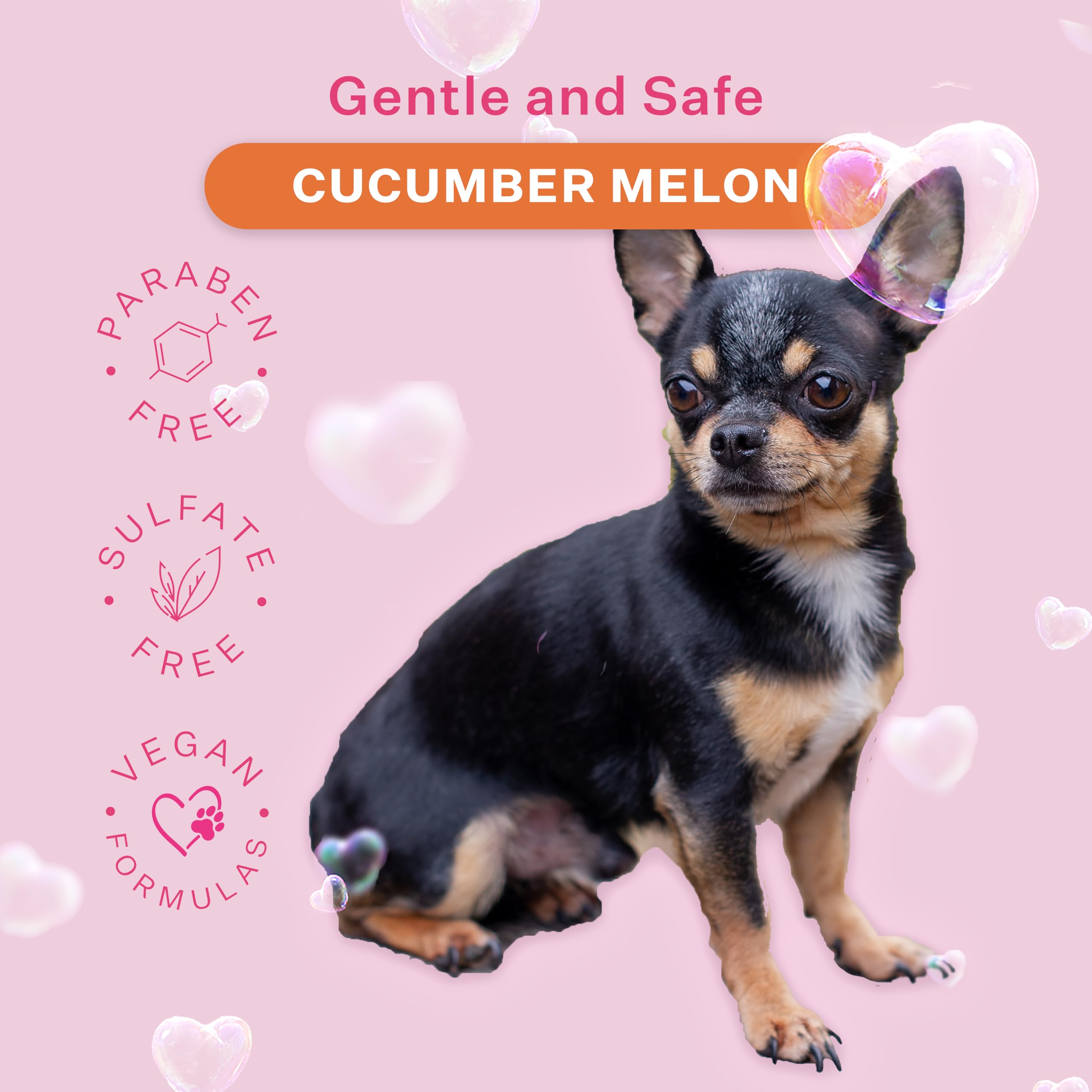 Paris Hilton Pet Iconic Cucumber Melon Scent No-Rinse Dog Shampoo, Waterless Dog Wash, Hypoallergenic, 280Ml - Quick Clean For D