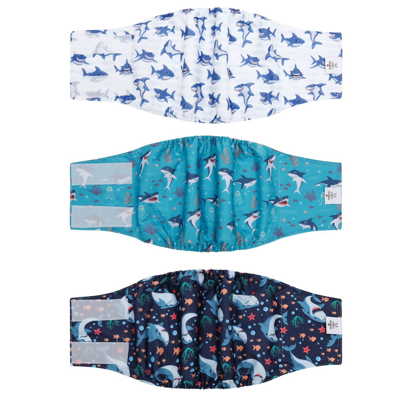 Cutebone Dog Diapers Male Belly Bands 3 Pack For Male Dogs Reusable Puppy Wraps Dm63S