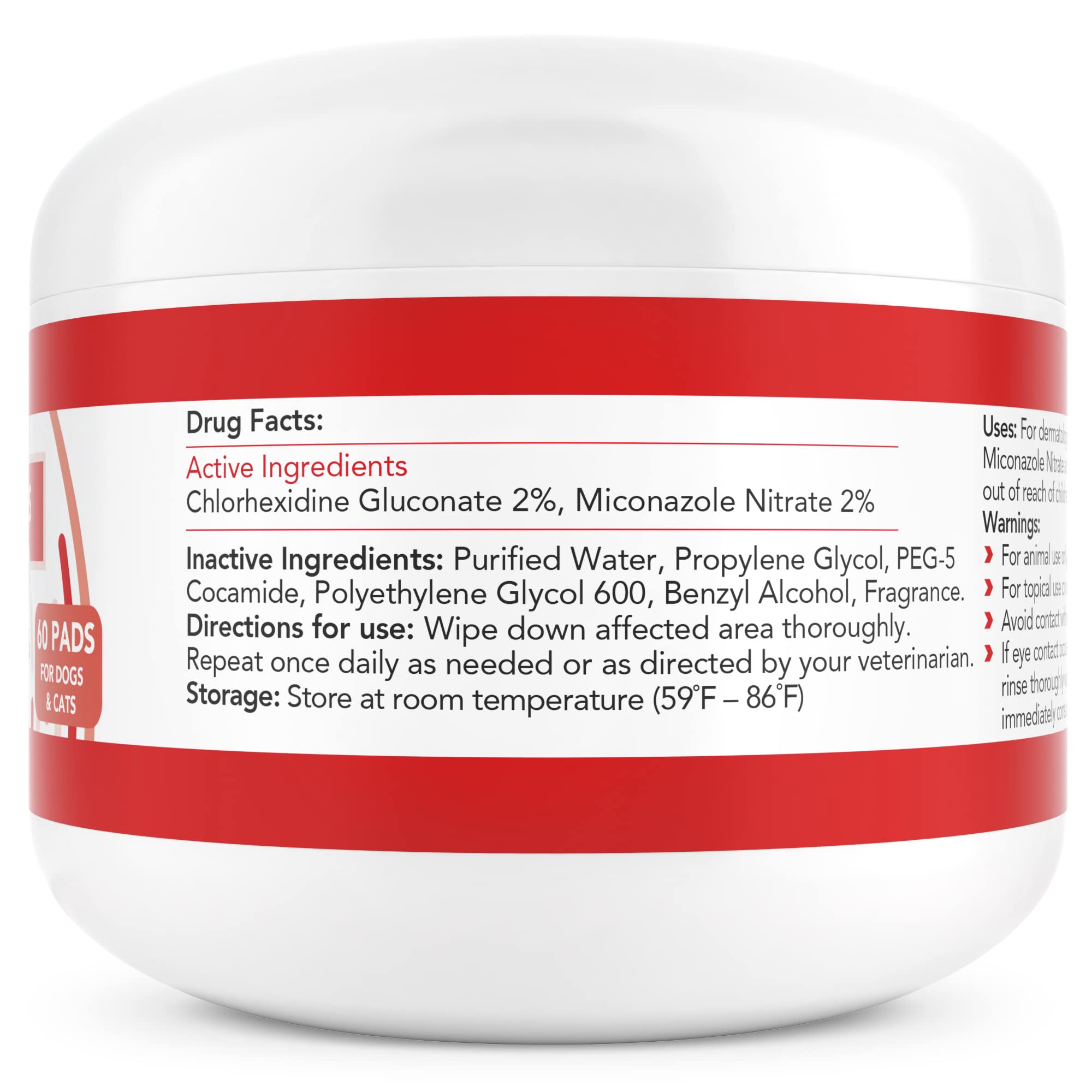 Nootie Medicated Dog Wipes - Antifungal Wipes - Antibacterial Wipes - Antimicrobial Wipes for Dogs 2% Chlorhexidine Wipes with 2