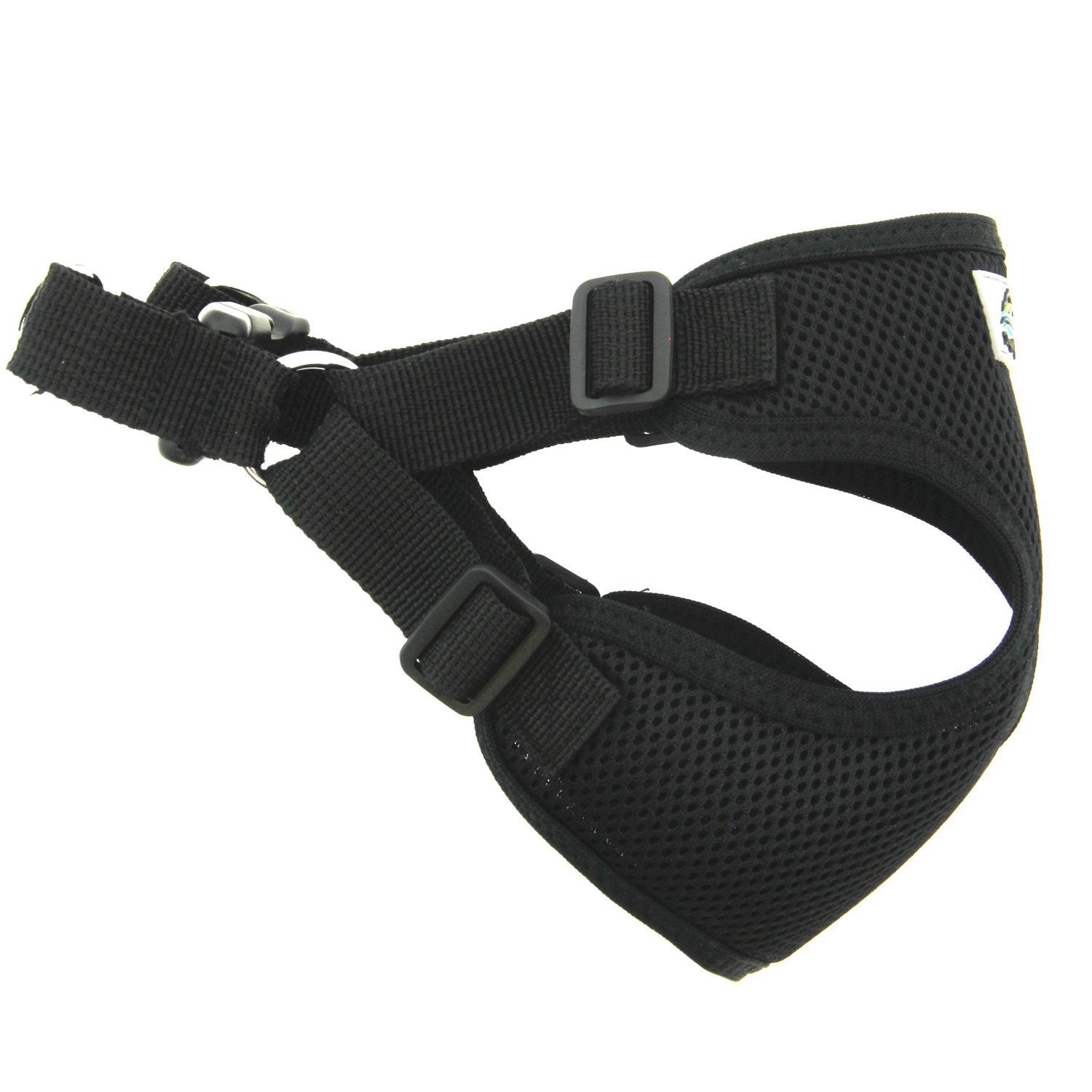 Doggie Design Wrap And Snap Choke Free Lightweight Dog Harness - Black (S)