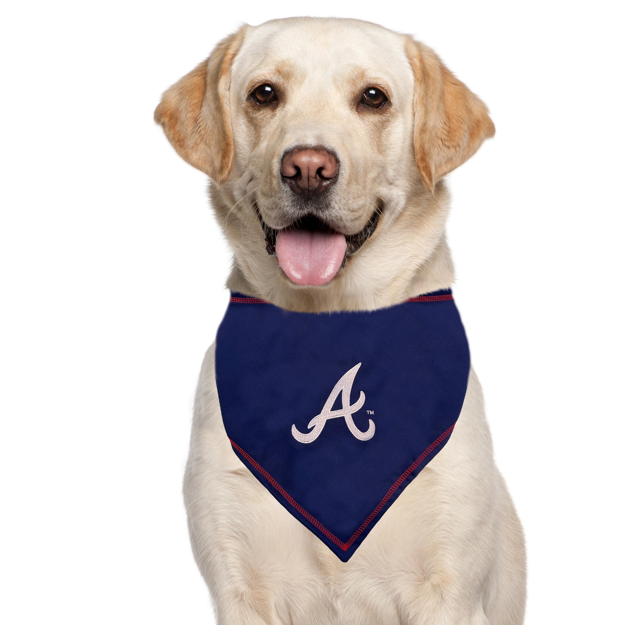 Pets First Mlb Atlanta Braves Tie Bandana, Small/Medium. Dog Bandana Scarf Bib For Pet Cat Dog. The Ultimate Game-Day, Party Ban