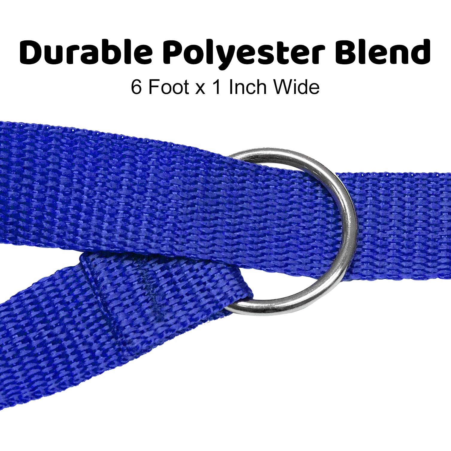 Downtown Pet Supply - 6Ft Dog Kennel Slip Lead Dog Leash - Veterinarian, Dog Grooming, Daycare & Animal Rescue Dog Supplies - One Size Leads For Dogs Bulk - 1' Thick - 12 Pack