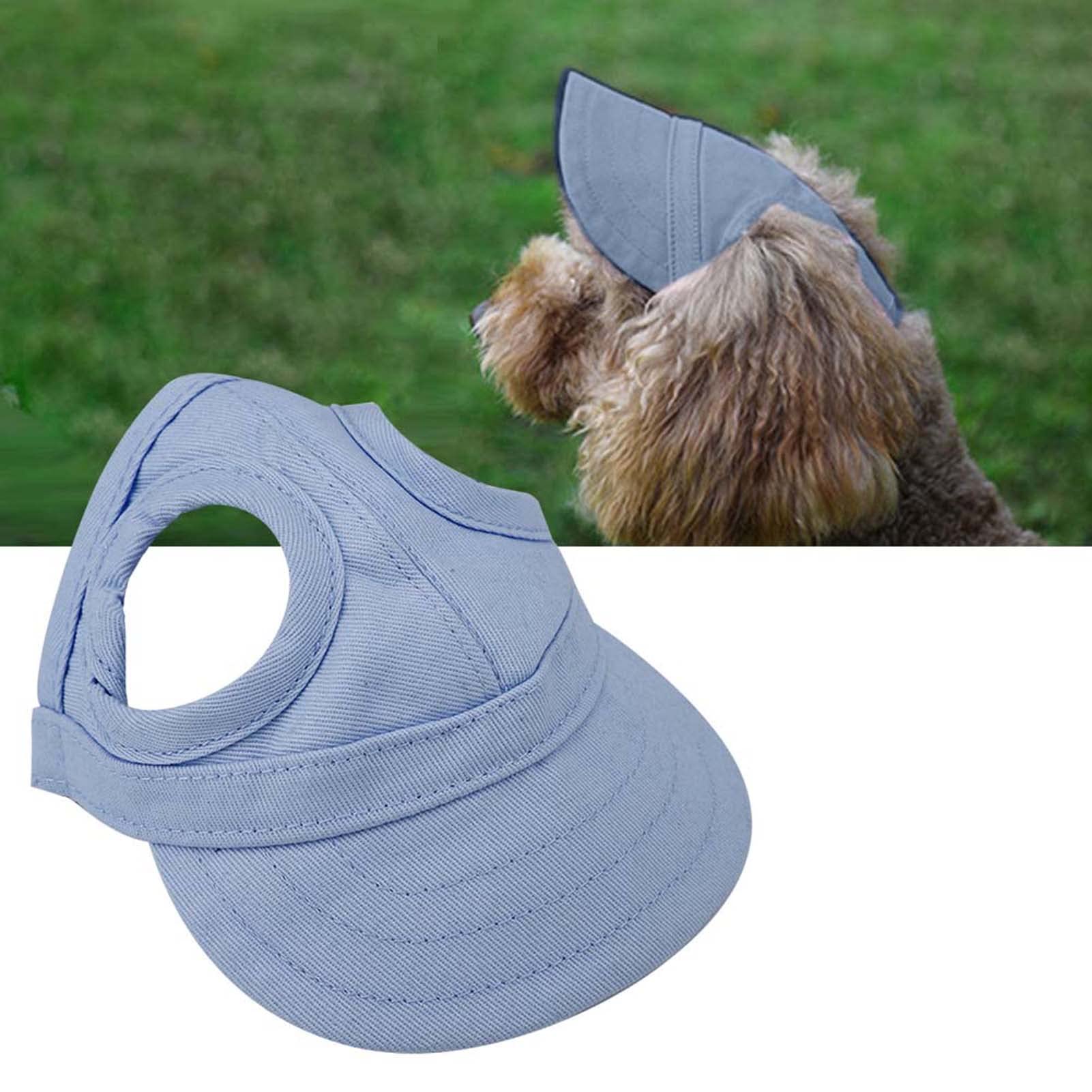 Generic Dog Baseball Hat, Blue, S, M, L - Uv Protection, Ear Holes