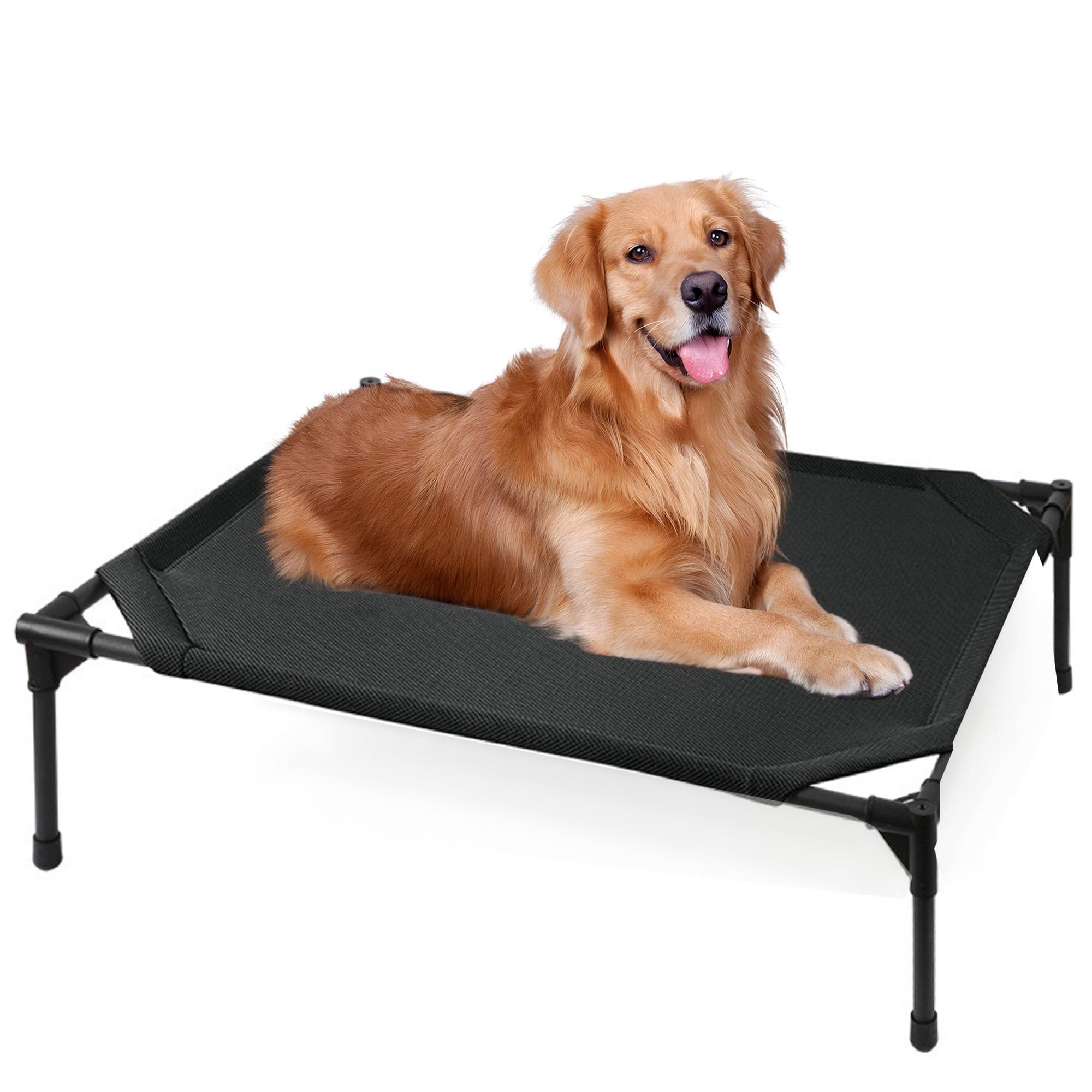 Vomiliku Cooling Elevated Dog Beds For Large Dogs, Portable Raised Large Dog Bed For Indoor & Outdoor Use, No-Slip Feet Pet Cots