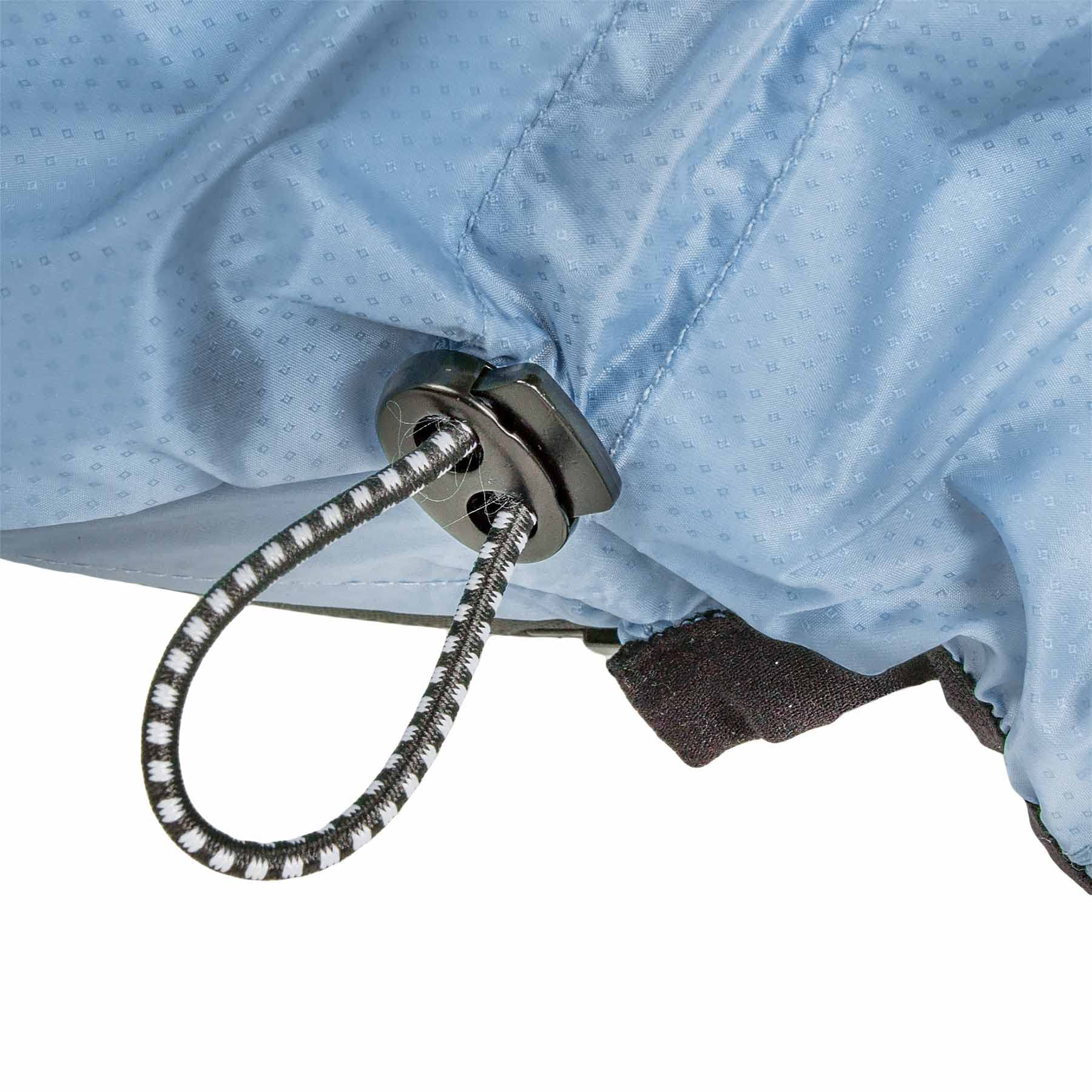 Dog Helios Torrential Shield Waterproof and Adjustable Full Body Dog Raincoat, XL, Blue